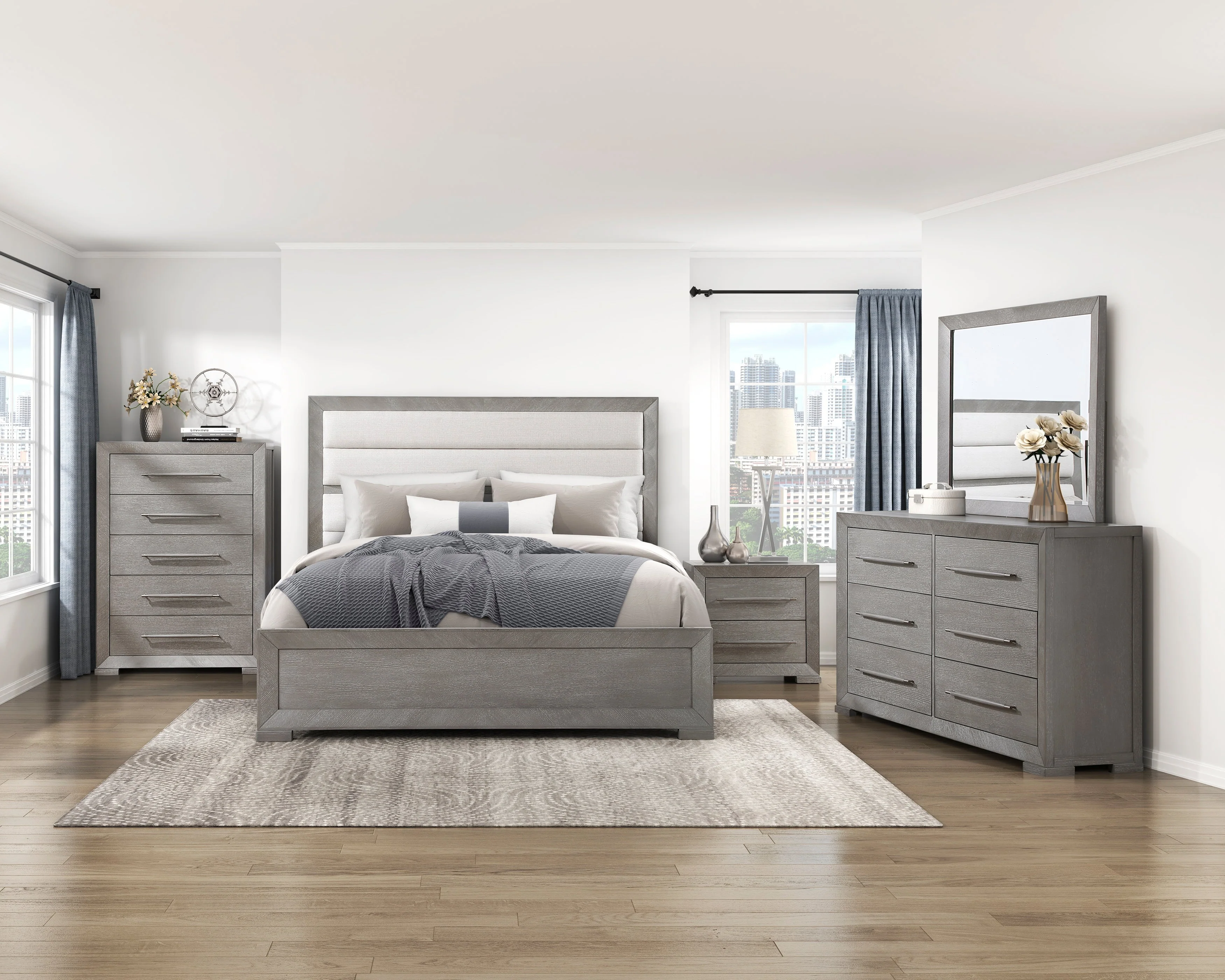 Owen Gray Queen Bed - Image 8