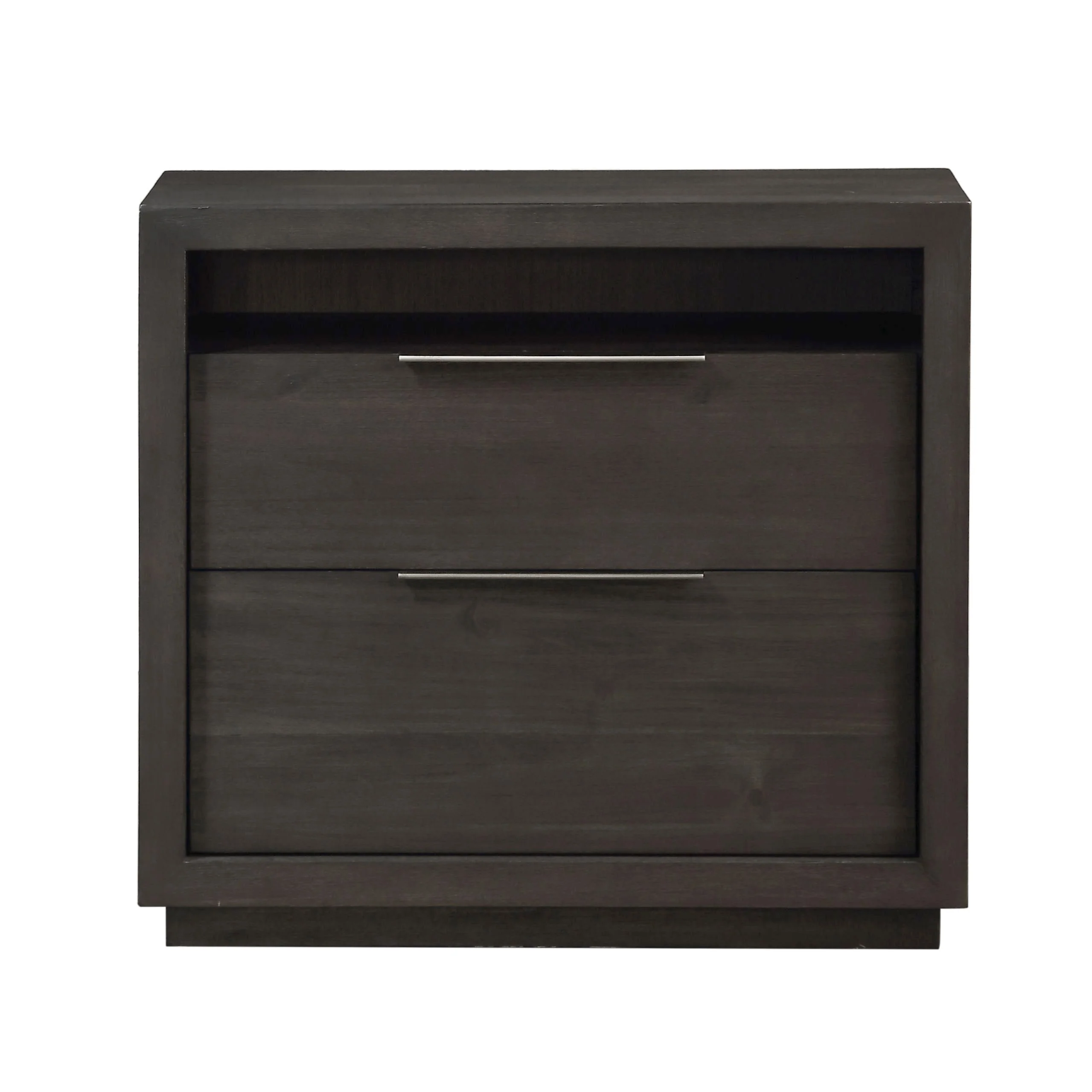 Oxford Two Drawer Nightstand in Basalt Grey - Image 2