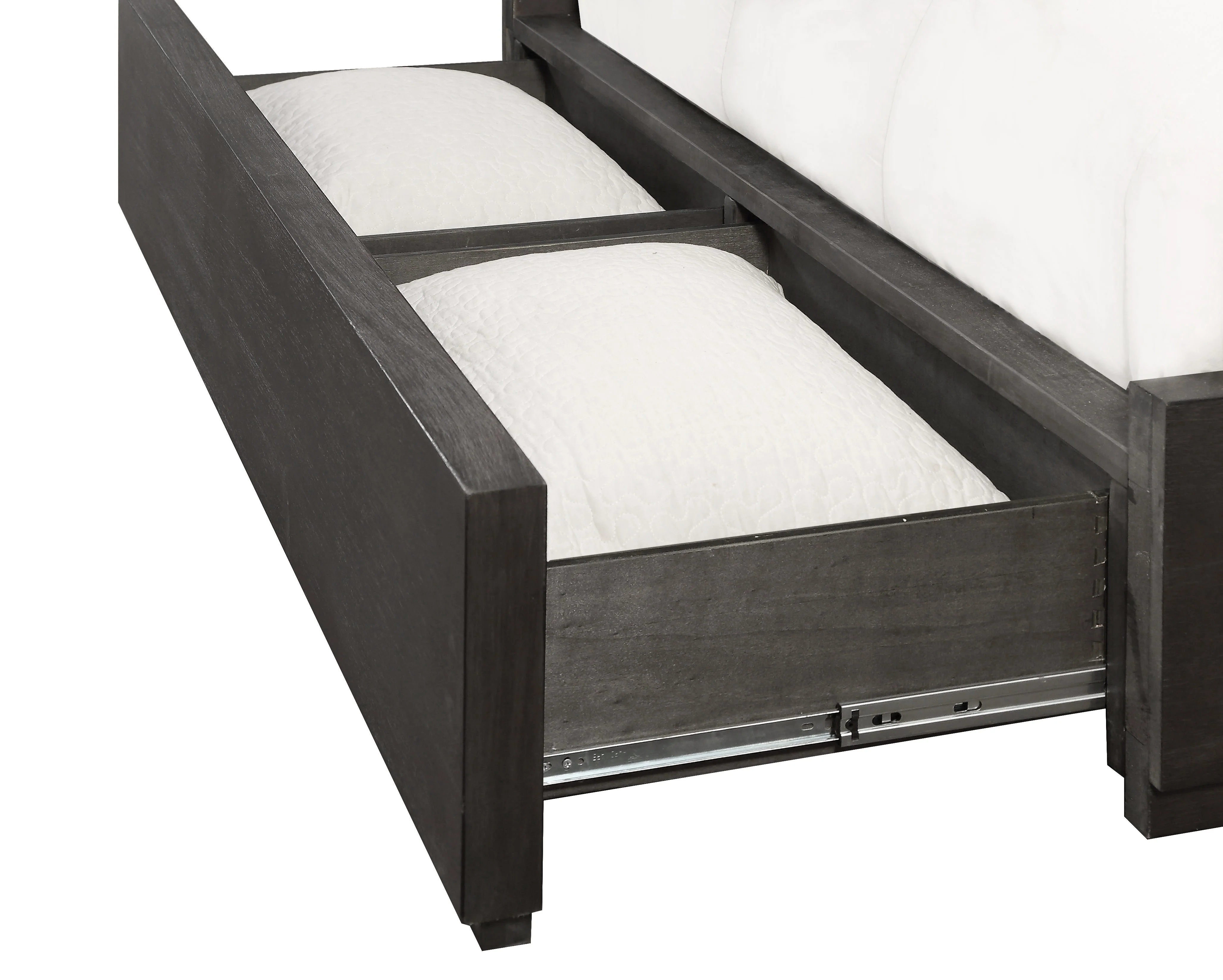Oxford Upholstered Footboard Full Storage Bed in Dolphin - Image 5