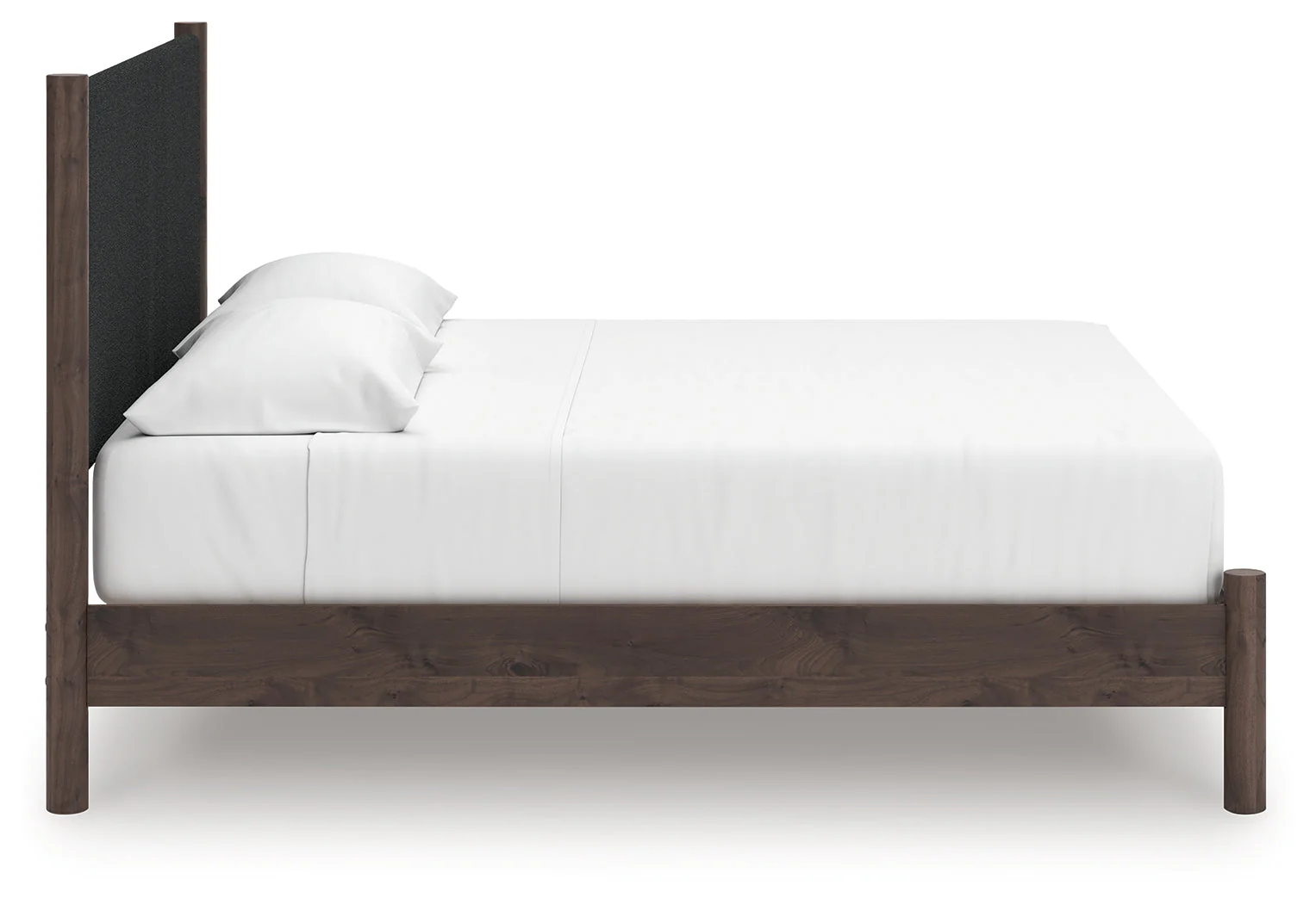 Pamytta Brown King Upholstered Panel Platform Bed - Image 5