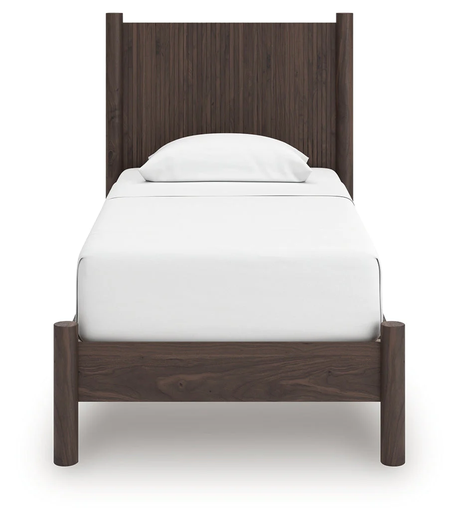 Pamytta Brown Twin Panel Platform Bed - Image 4