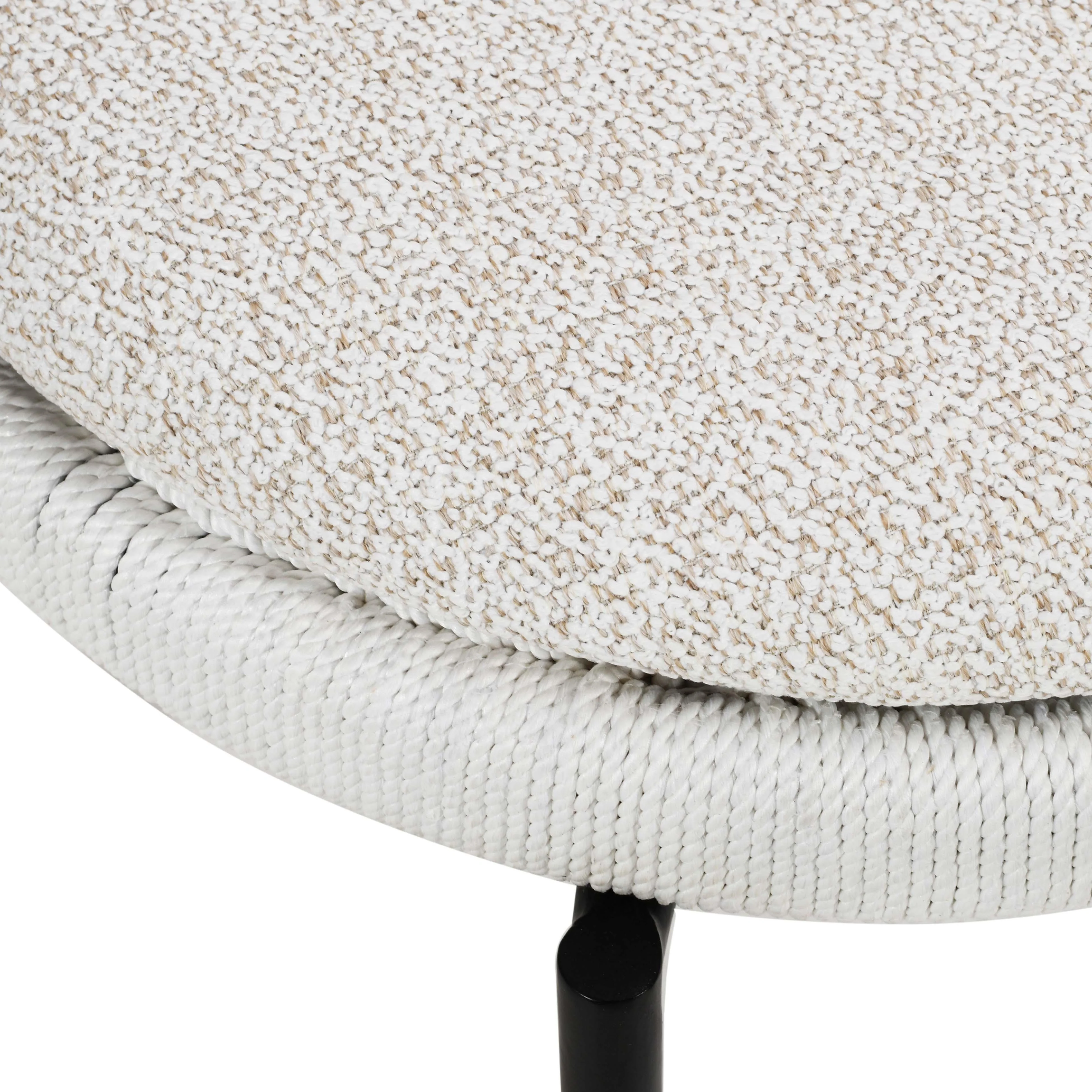 Pansy Cream Outdoor Dining Chair - Image 6