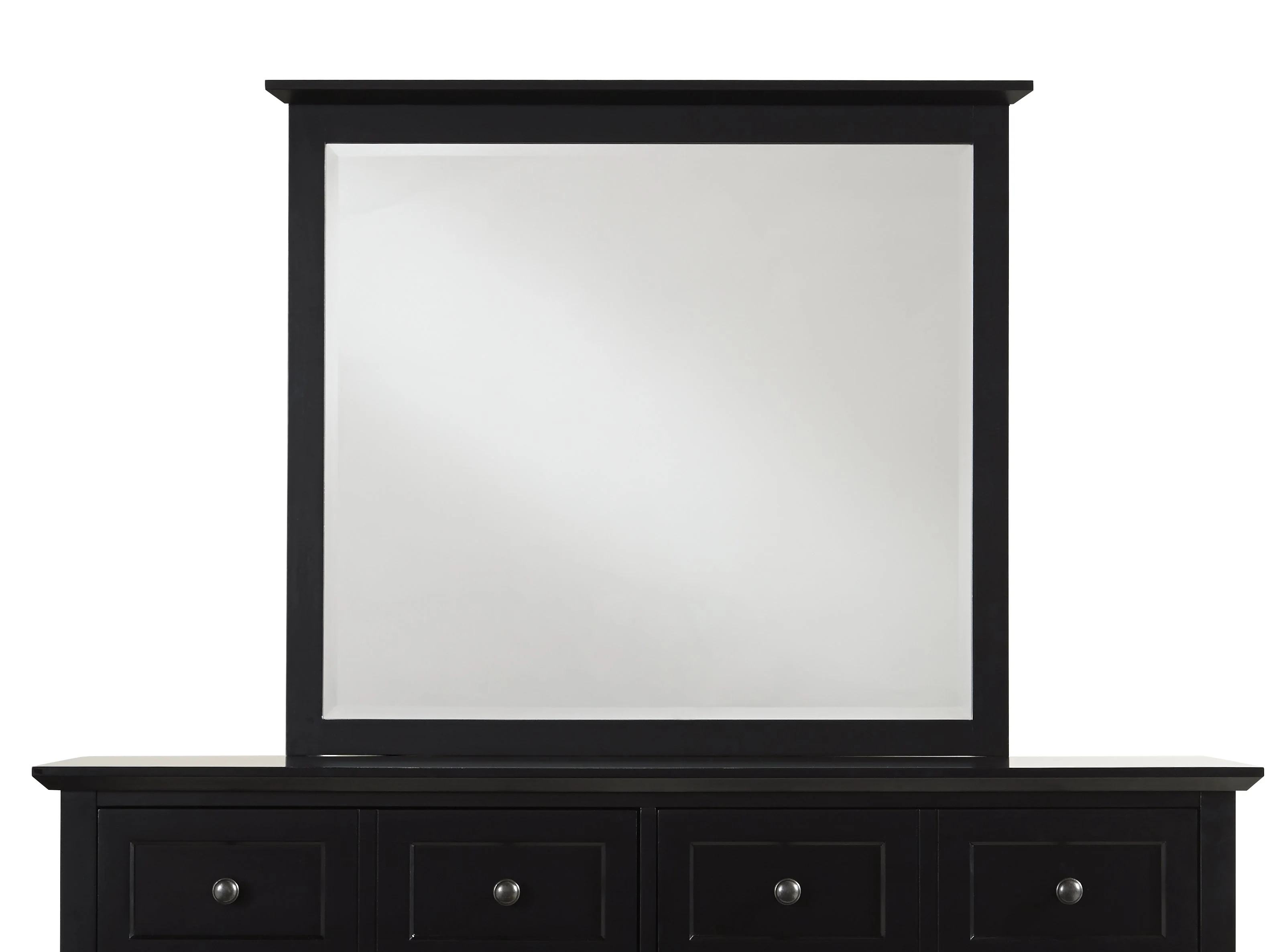 Paragon Beveled Glass Mirror in Black - Image 3