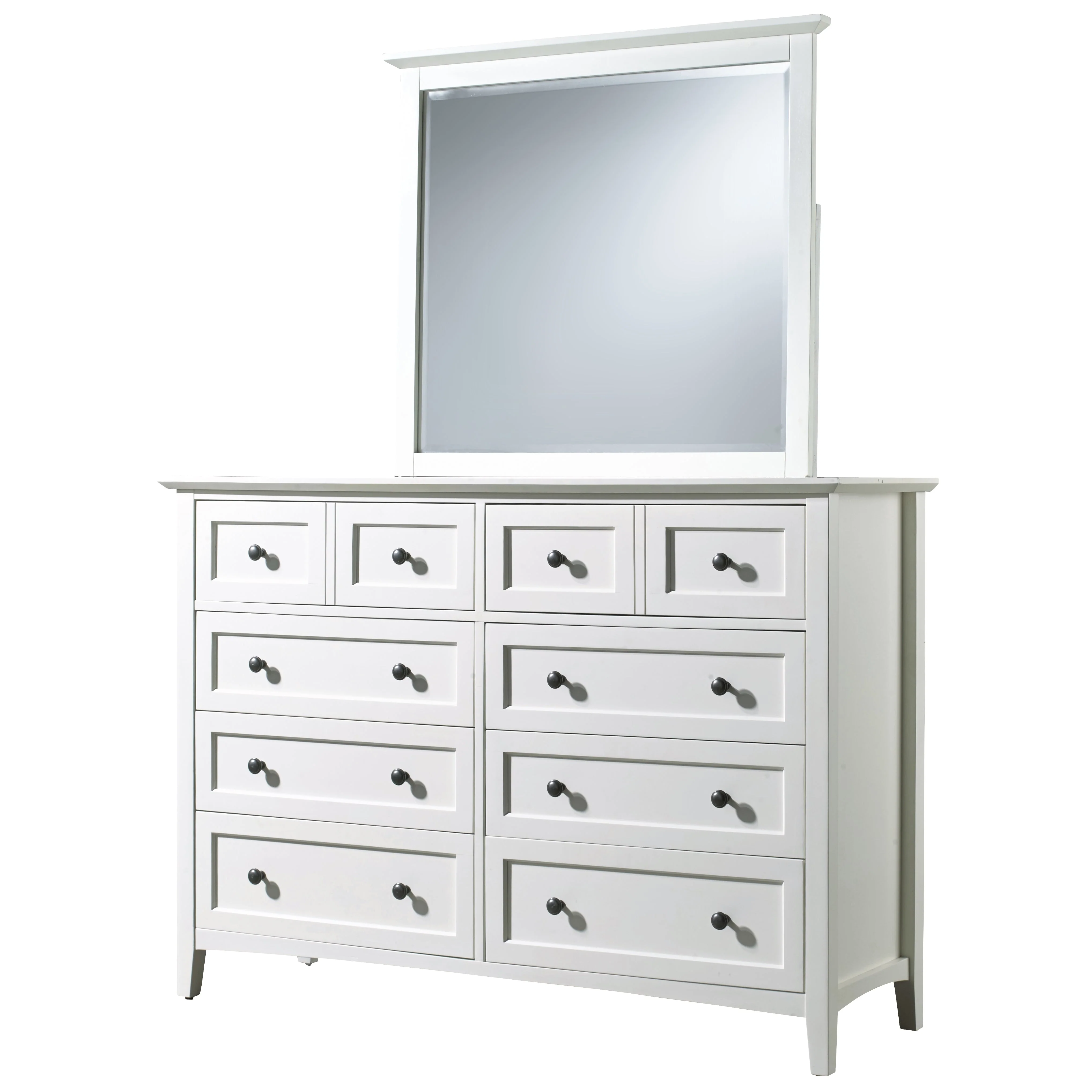 Paragon Eight Drawer Dresser in White - Image 4