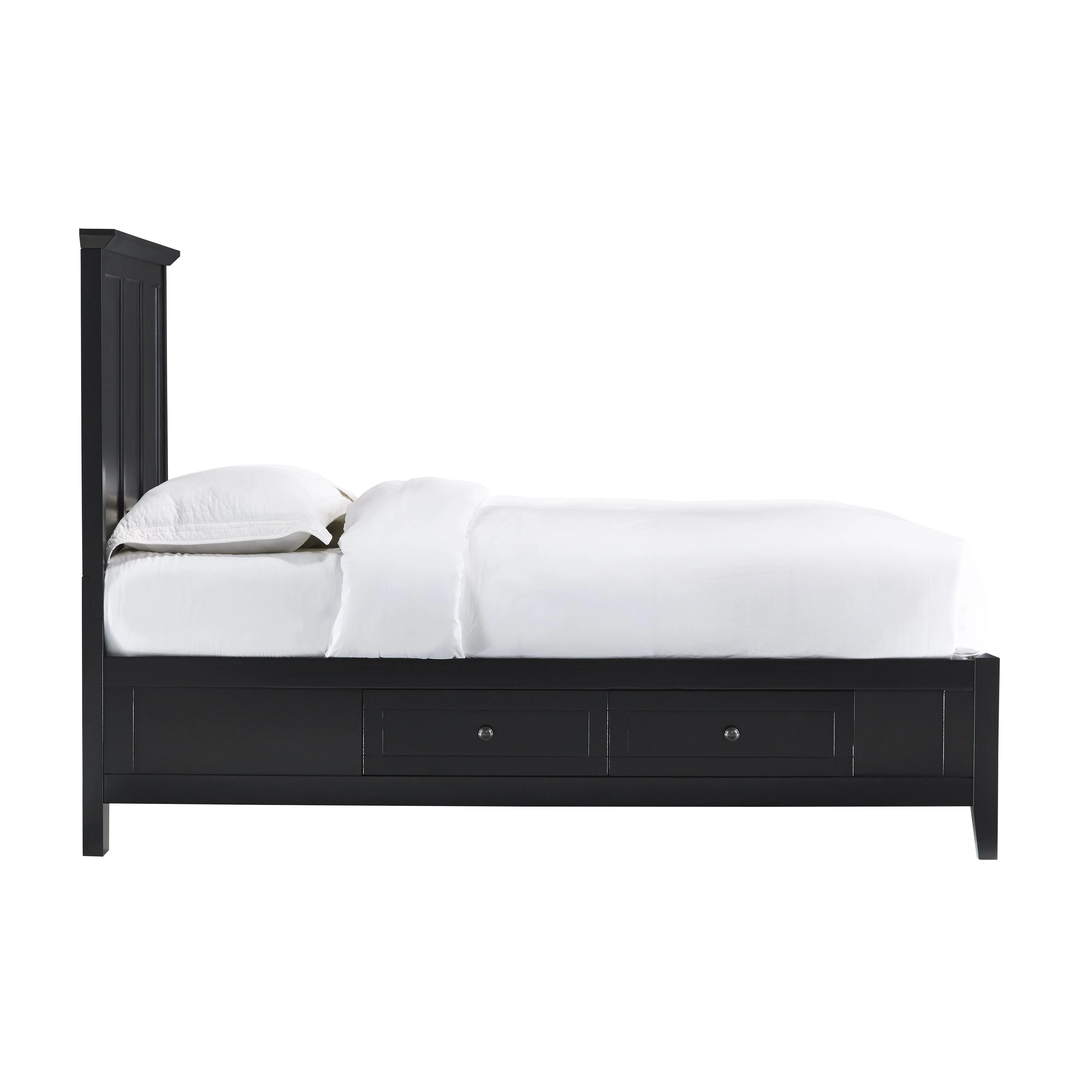 Paragon Four Drawer Wood Eastern King Storage Bed in Black - Image 7