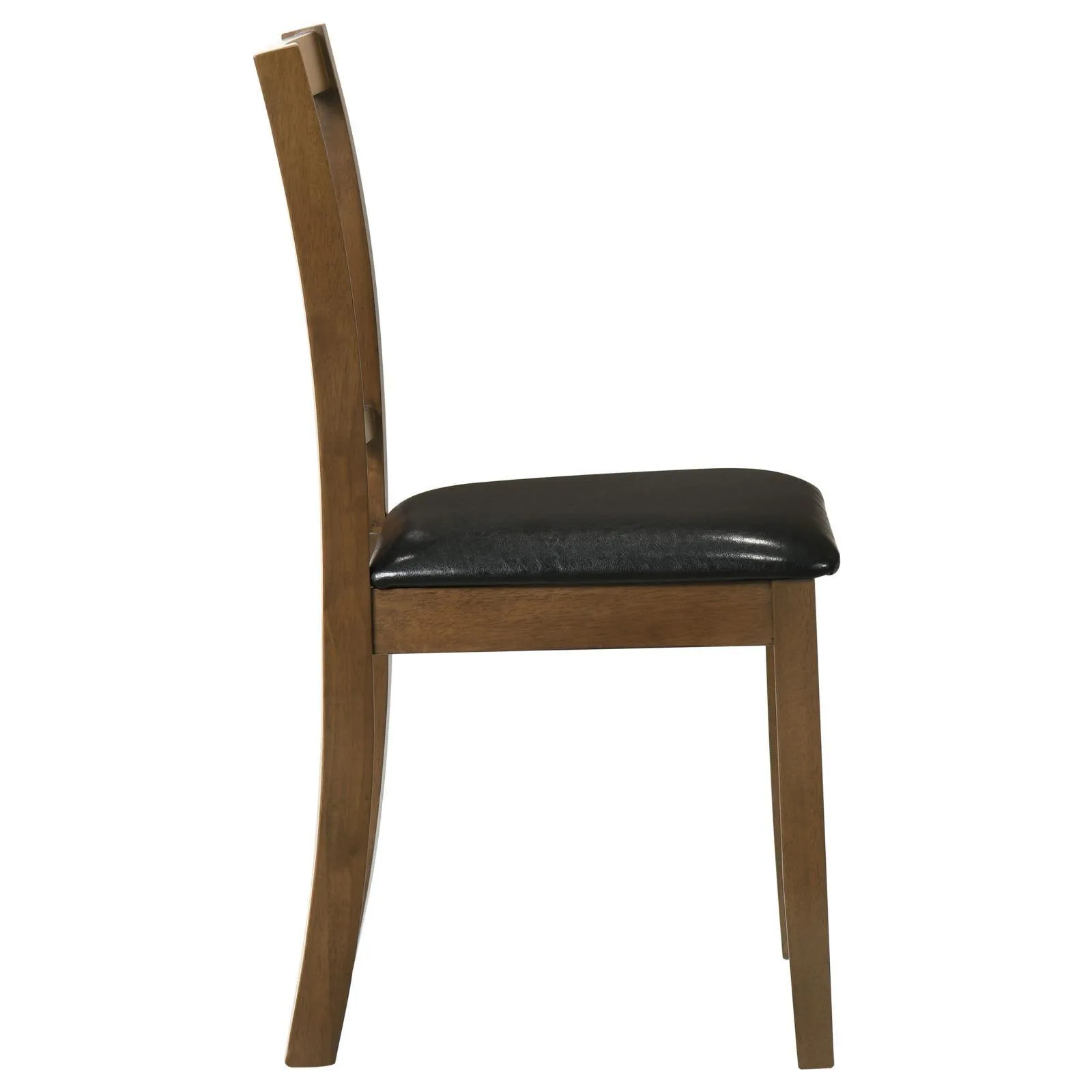 Parkwood Honey Brown/Black 5-Piece Dining Set with Square Table and Slat Back Side Chairs - Image 8