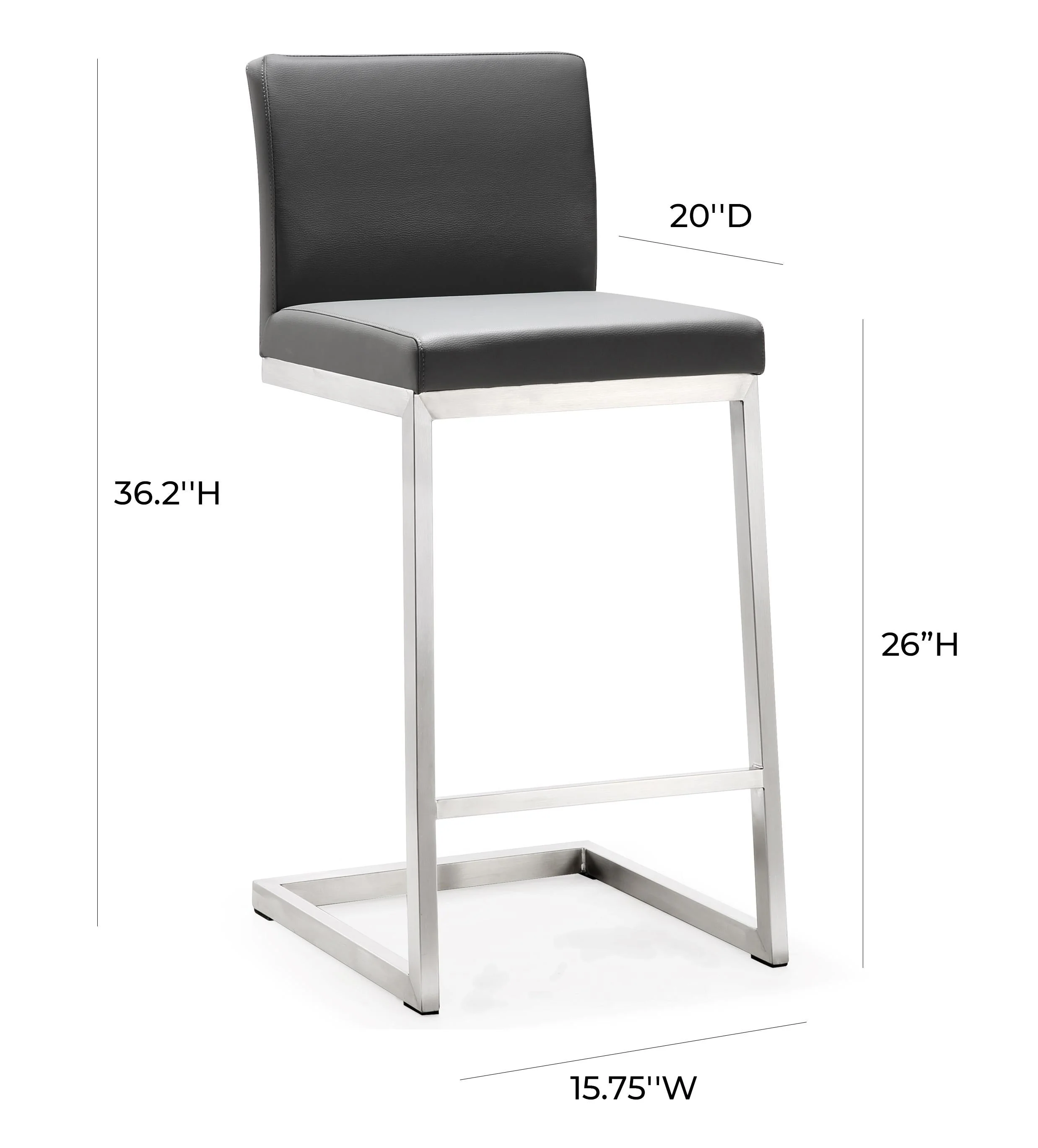 Parma Performance Vegan Leather Counter Stool - Set of 2 - Image 16