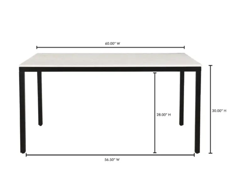 Parson Marble Dining Table - Small - Image 7