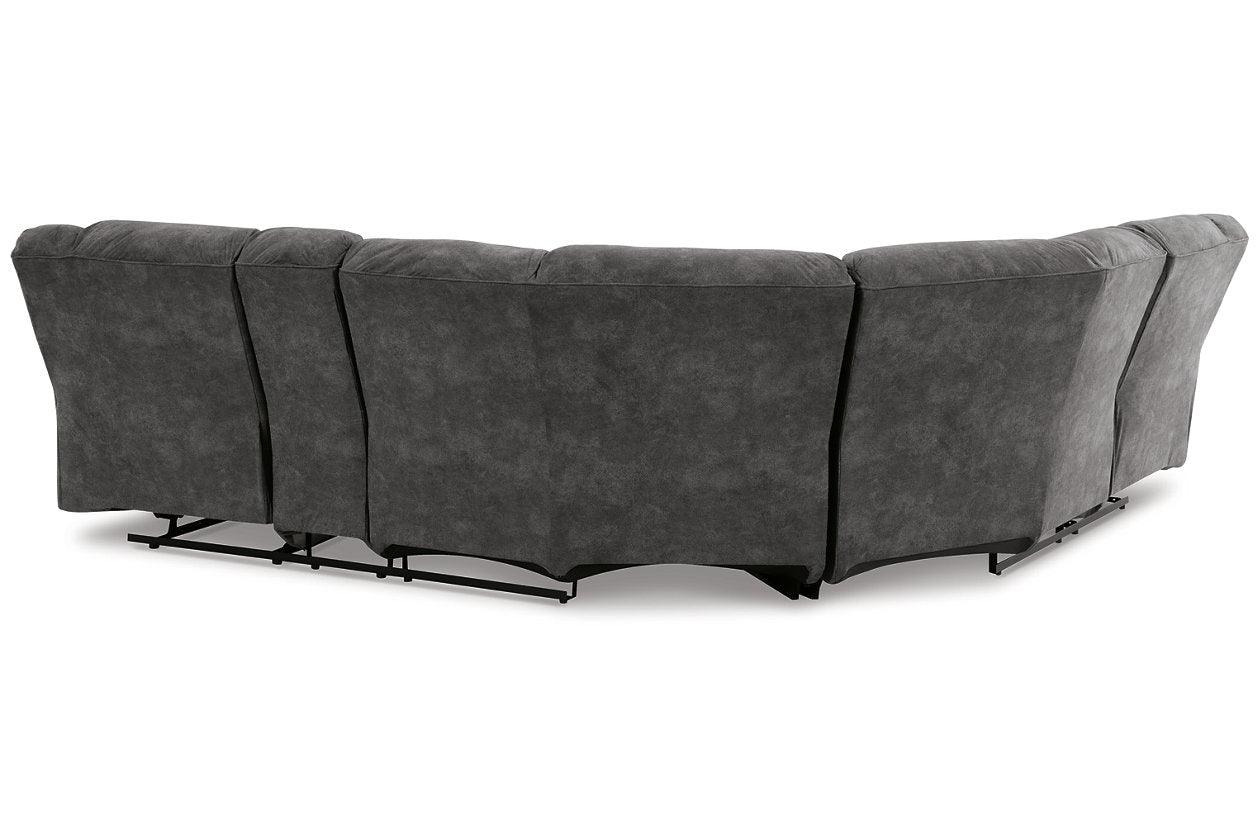 Partymate Slate 2-Piece Manual Reclining Sectional - Image 3
