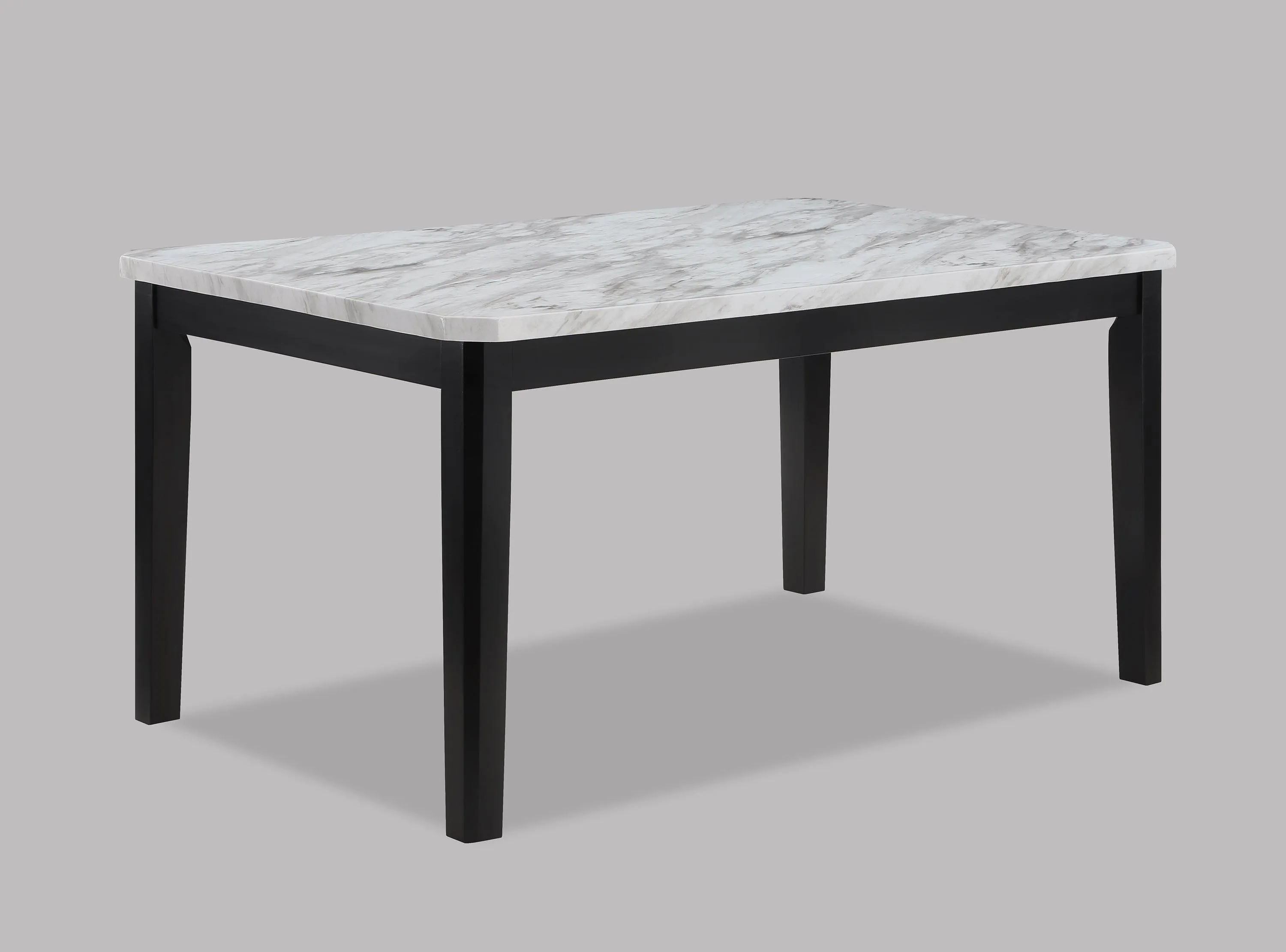 Pascal Black and Gray Marble-Top Dining Set - Image 3