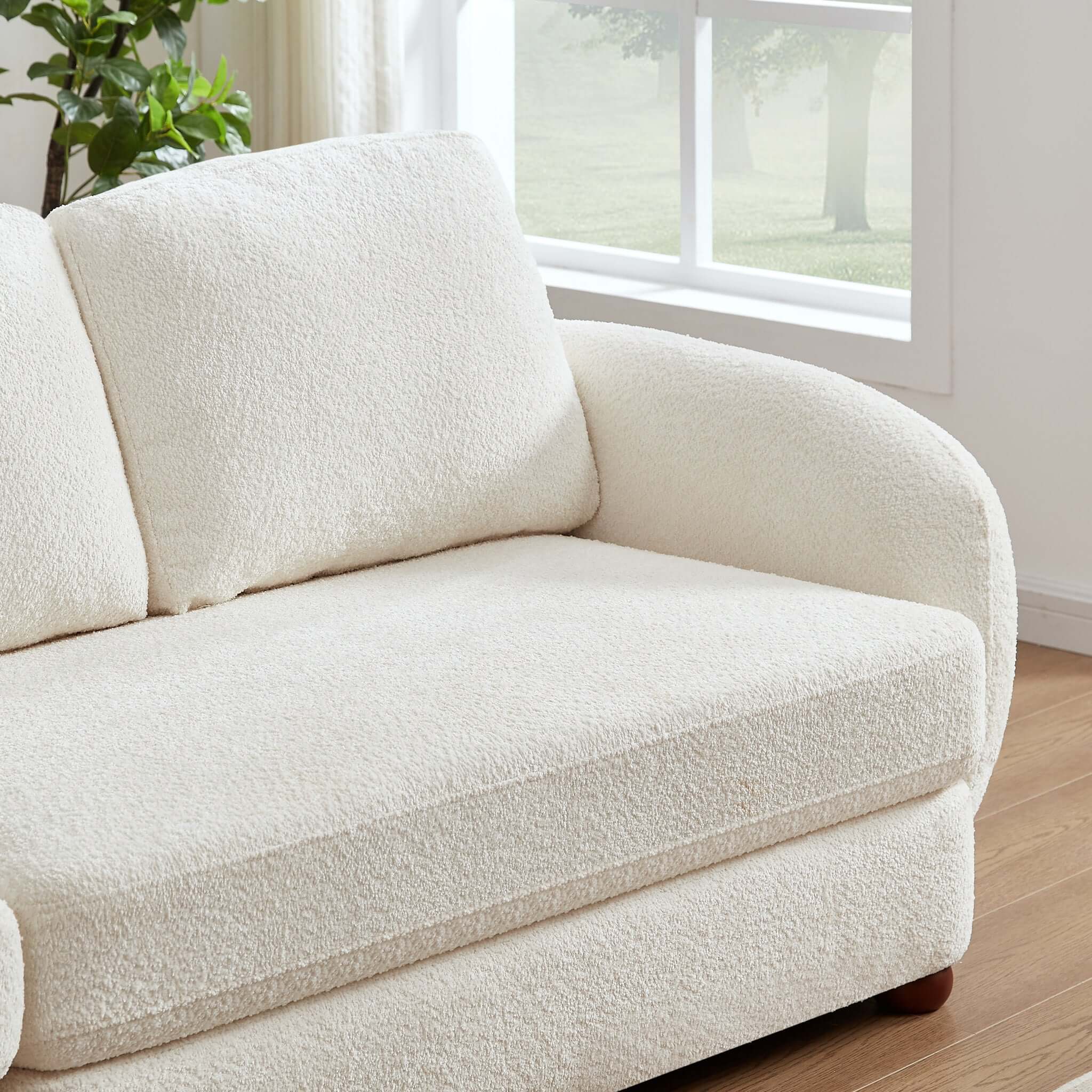 Paton  114.5'' Boucle Fabric Sofa - Image 2