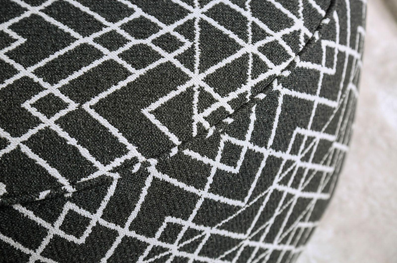 Patricia Black/Pattern Ottoman - Image 2