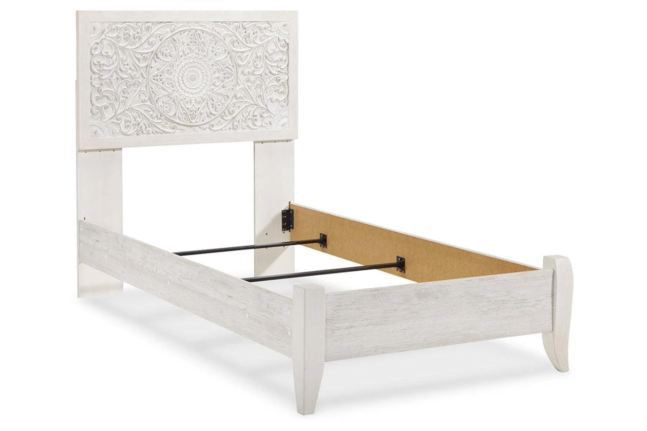 Paxberry Whitewash Twin Panel Bed - Image 3