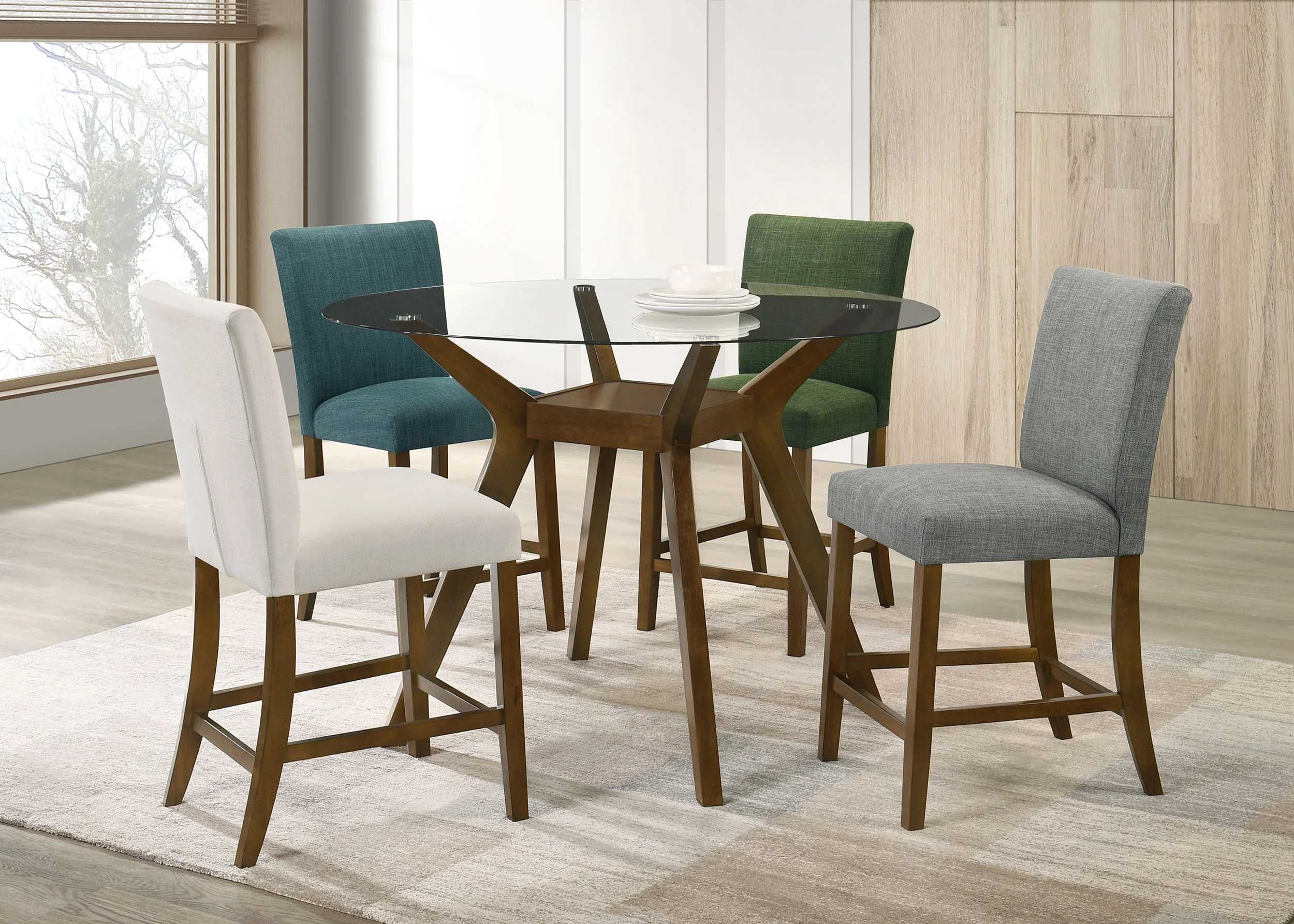 Paxton Green Upholstered Counter Height Dining Chair (Set of 2) - Image 14