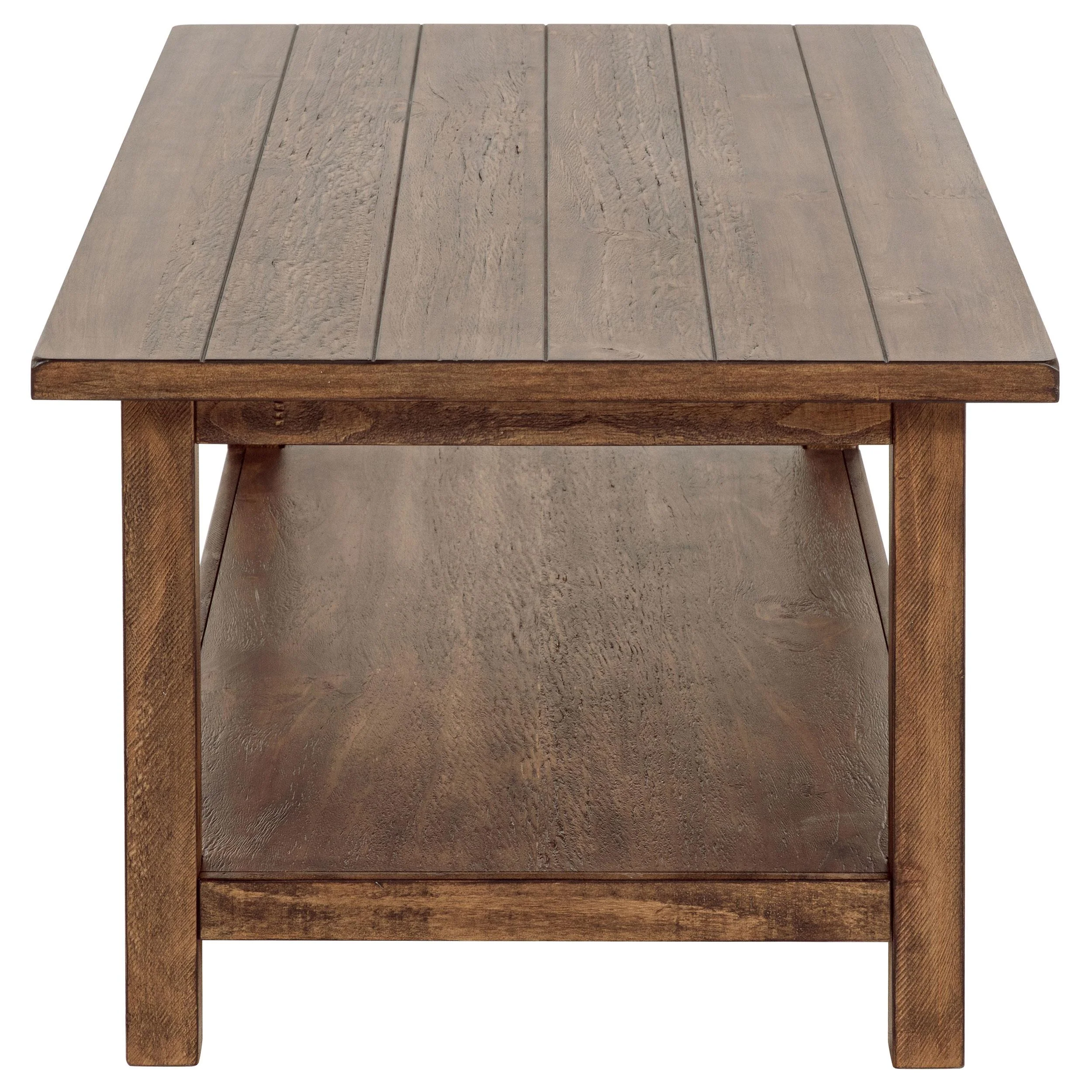Payne Distressed Brown 3-Piece Coffee and End Table Set - Image 8