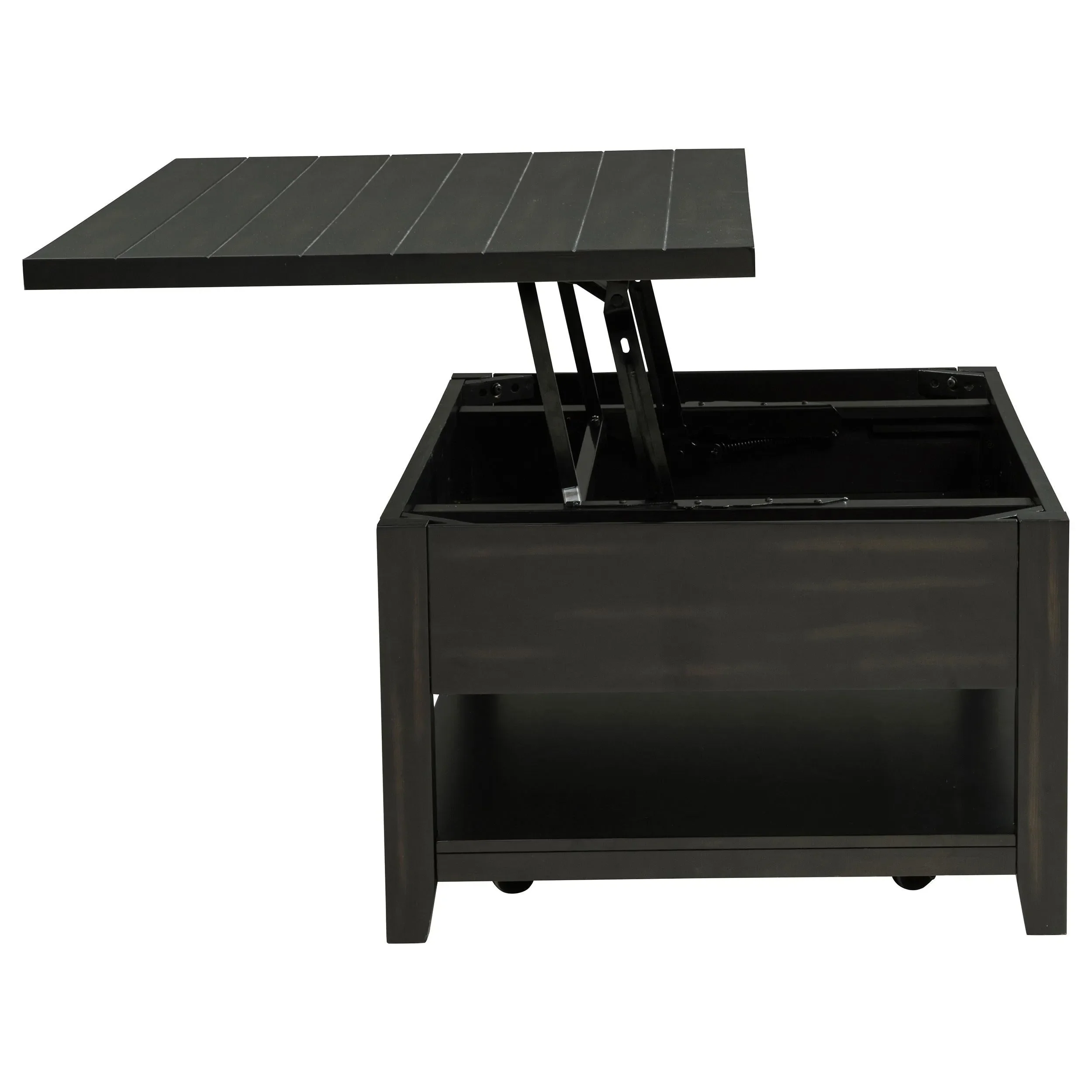 Payne Distressed Java 48-inch Mobile Lift Top Coffee Table - Image 8