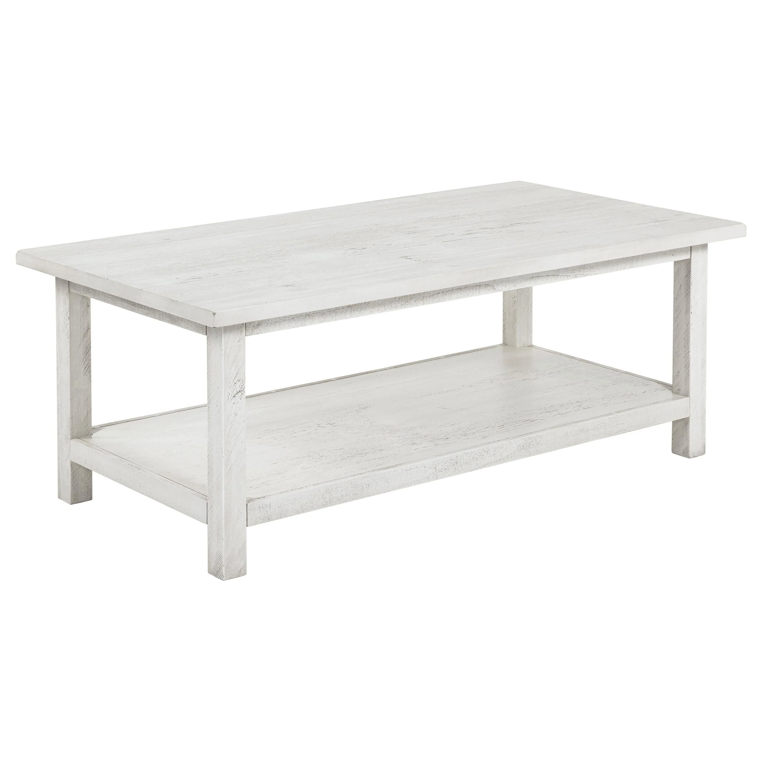 Payne Distressed White 3-Piece Coffee and End Table Set - Image 6