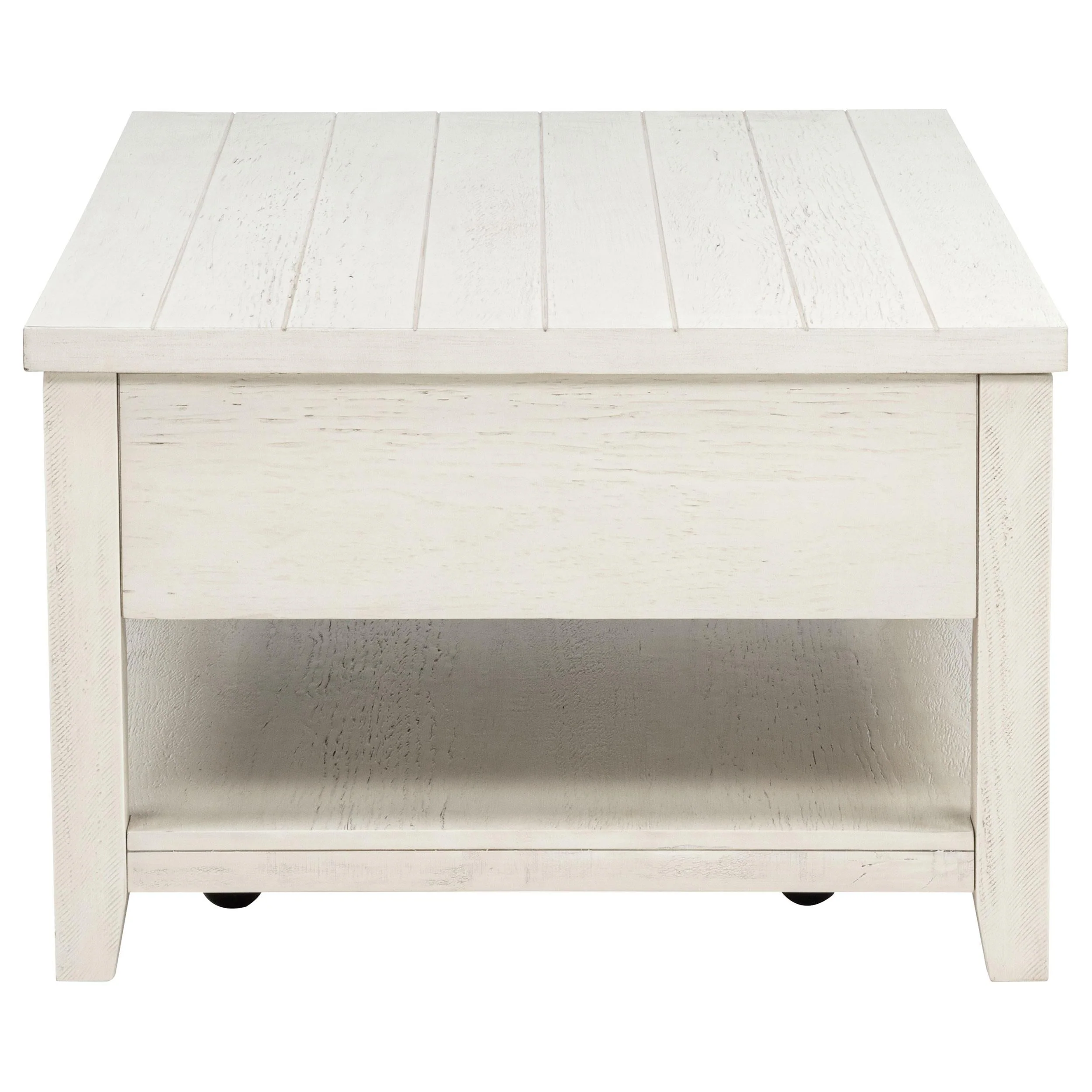 Payne Distressed White 48-inch Mobile Lift Top Coffee Table - Image 7