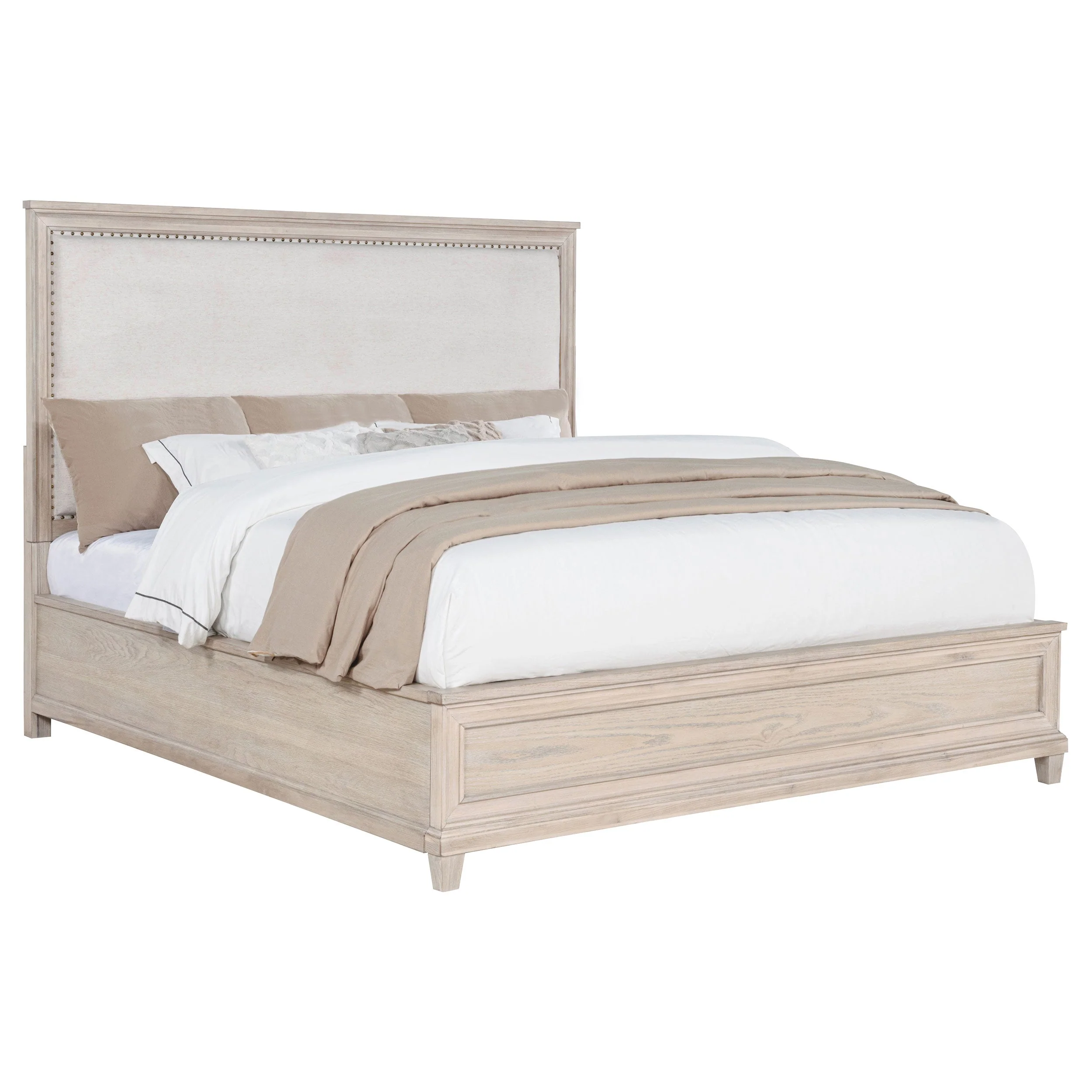 Pembroke Washed Oak 66-inch California King Panel Bed - Image 2