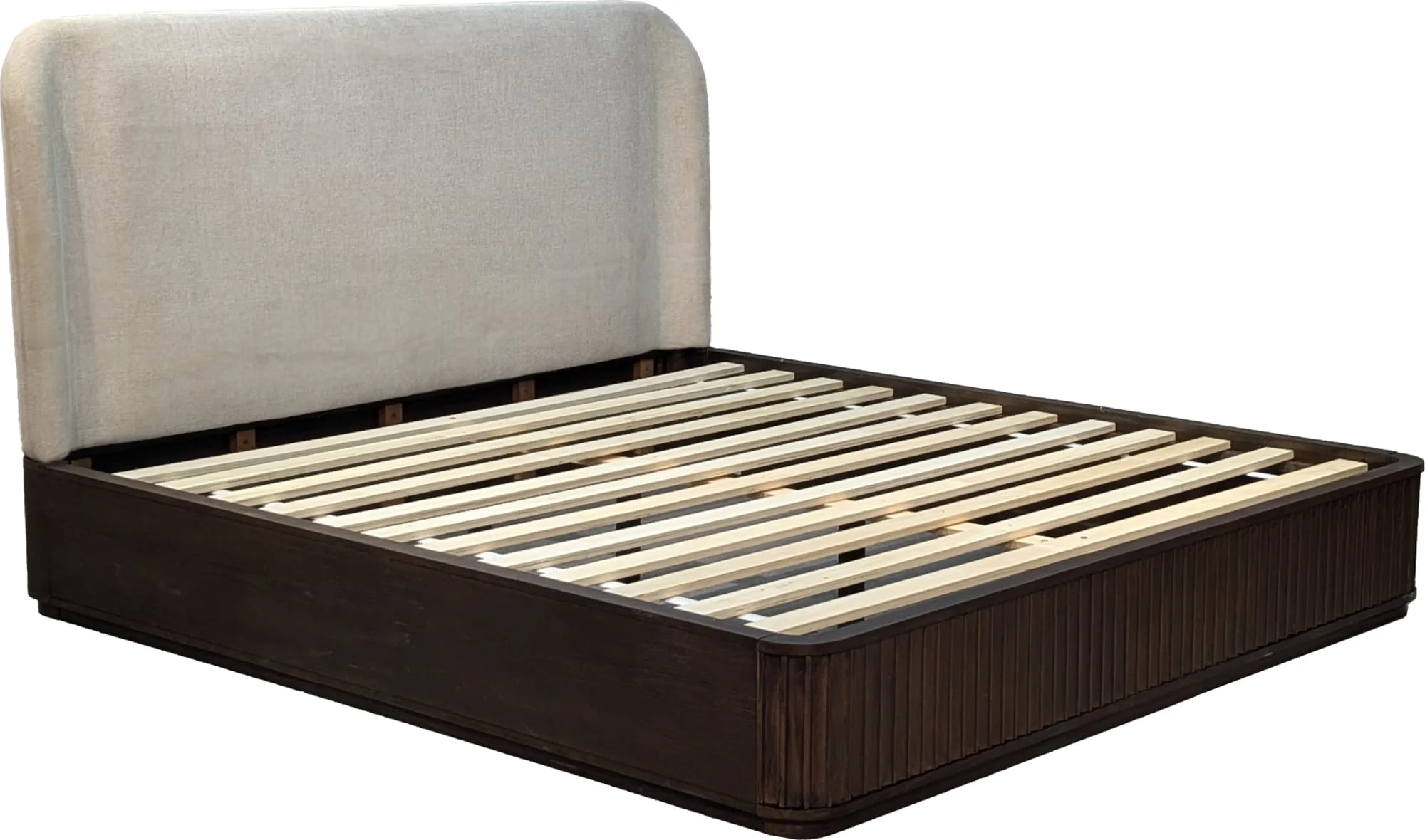 Penny Fluted Chocolate Mousse California King Bed - Image 3
