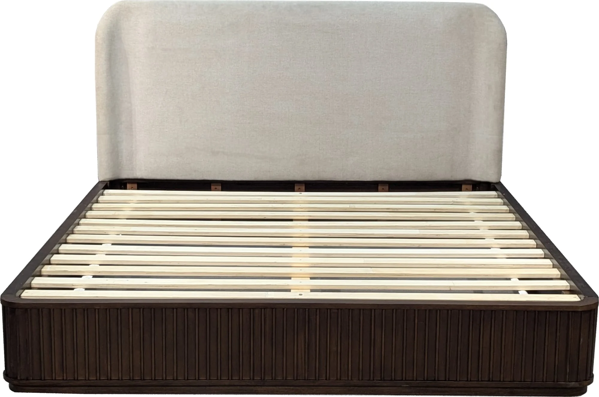 Penny Fluted Chocolate Mousse King Bed - Image 2