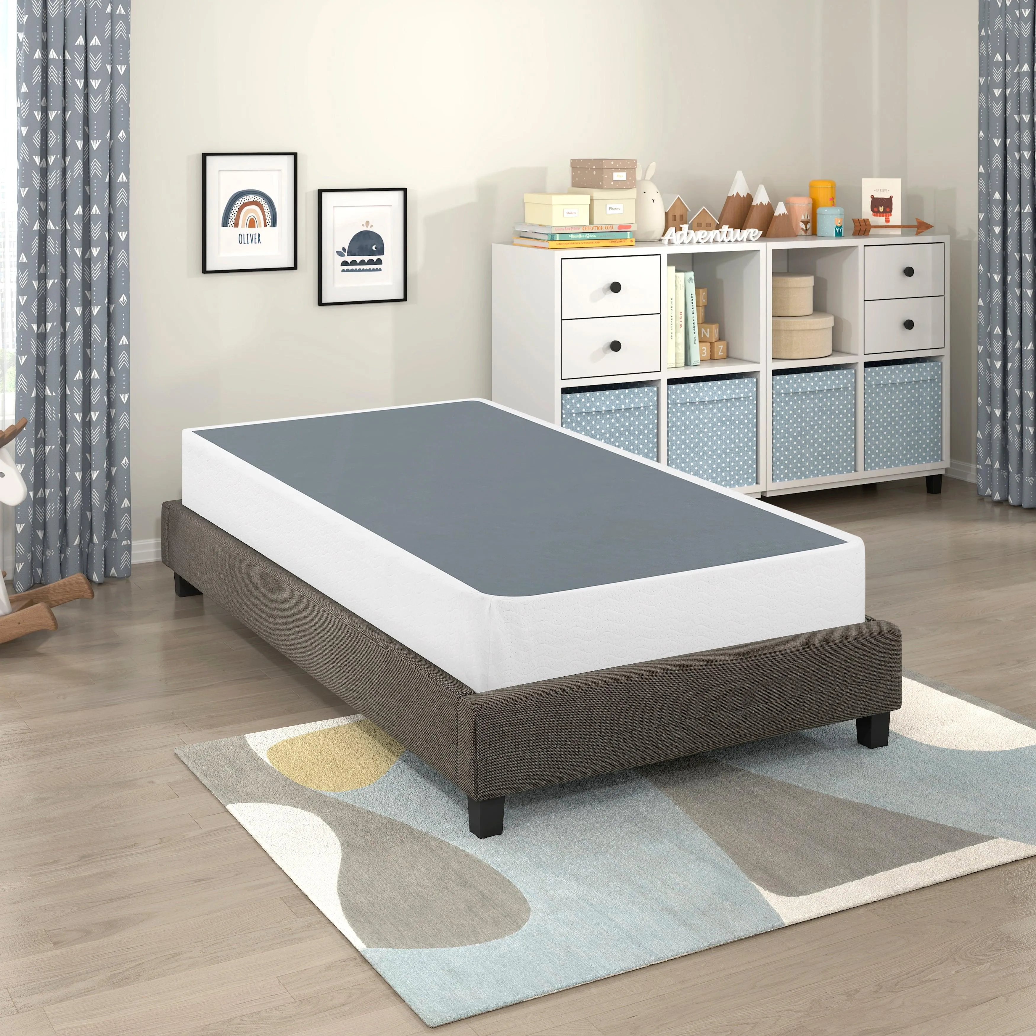 Perrin White Twin Mattress Foundation - Image 8