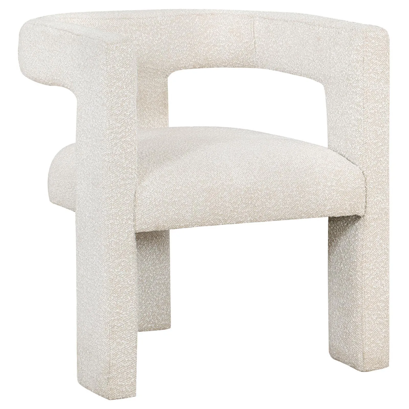 Petra White Boucle Upholstered Accent Side Chair - Image 12
