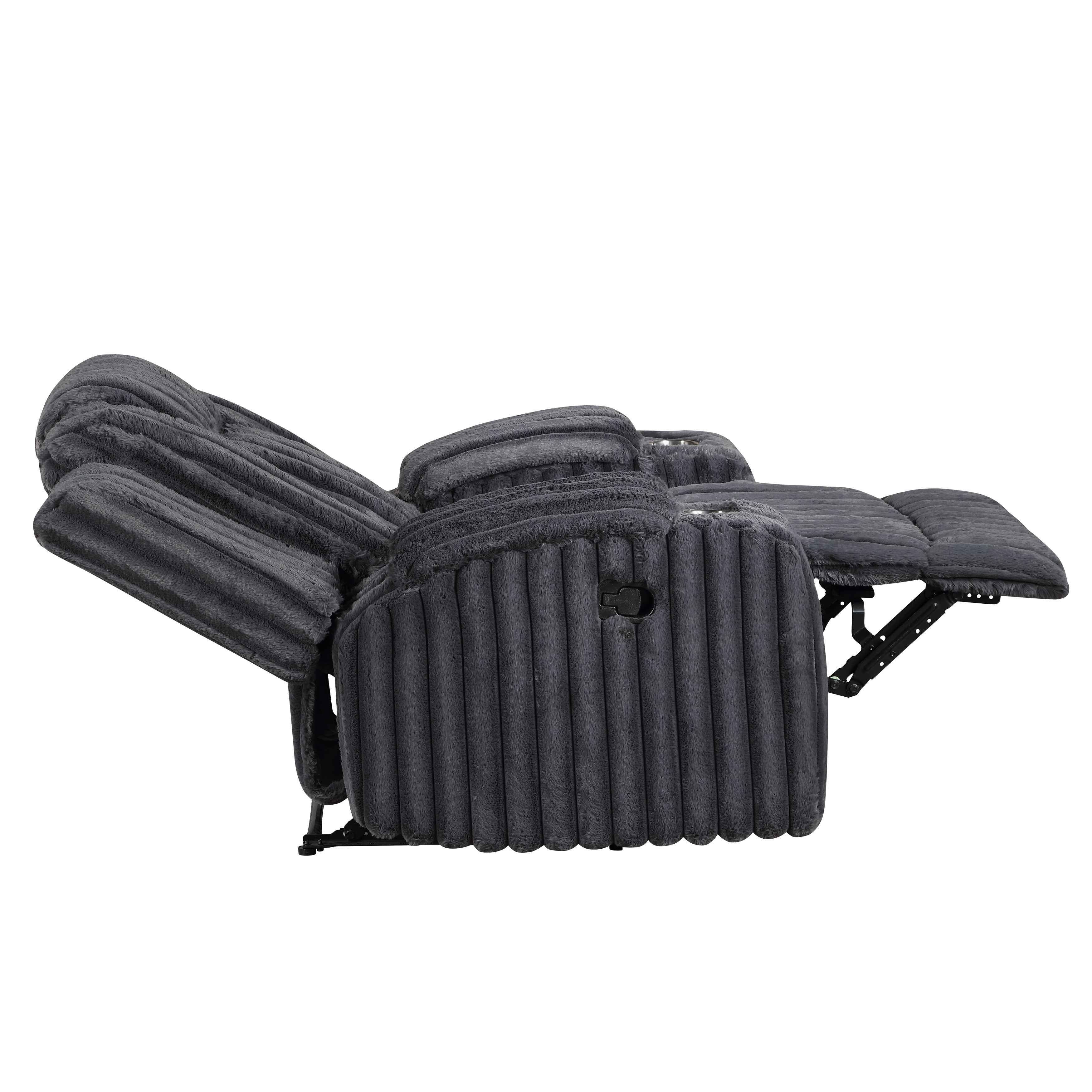 Phyllis Dark Gray Reclining Chair - Image 9