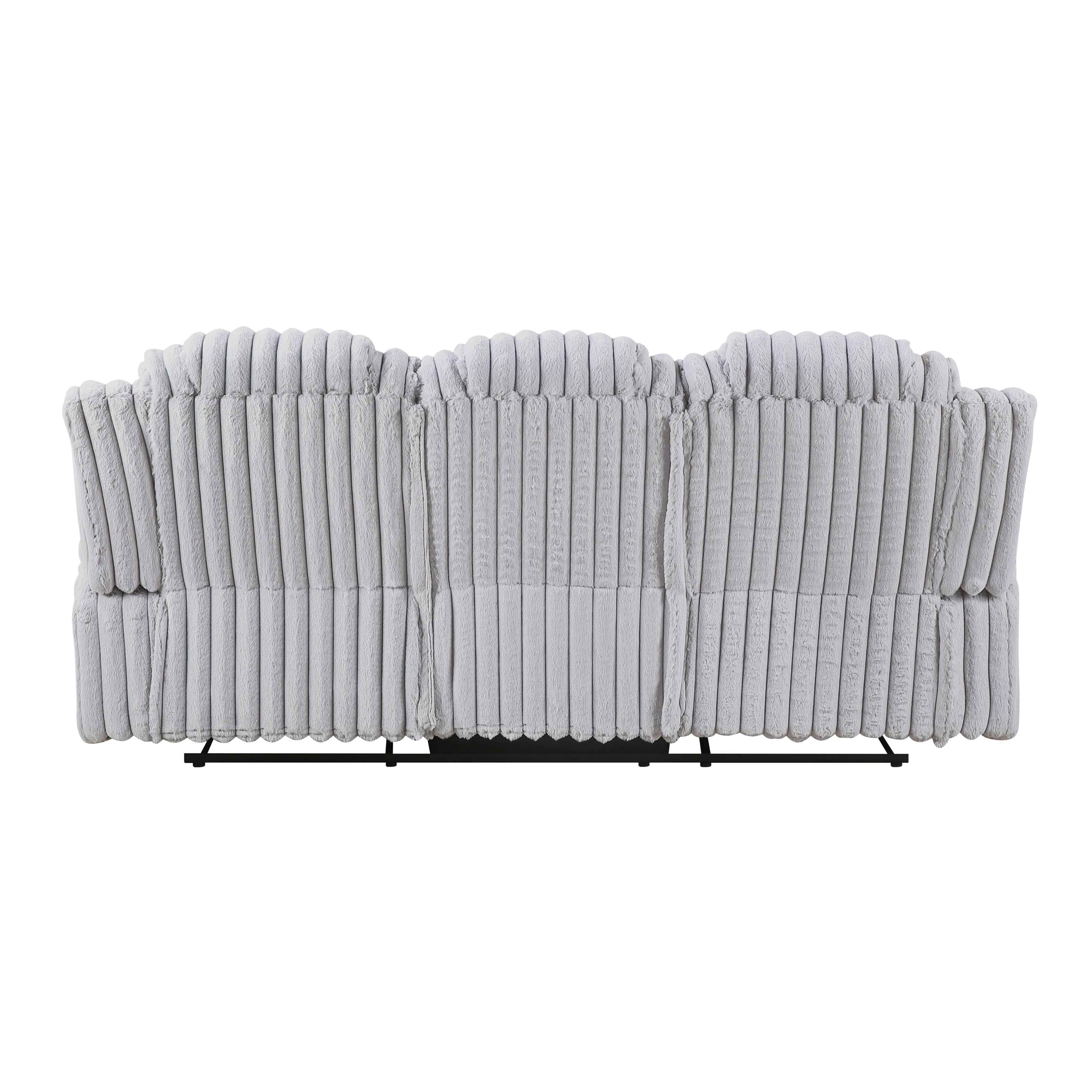 Phyllis Light Gray 3-Piece Reclining Living Room Set - Image 4