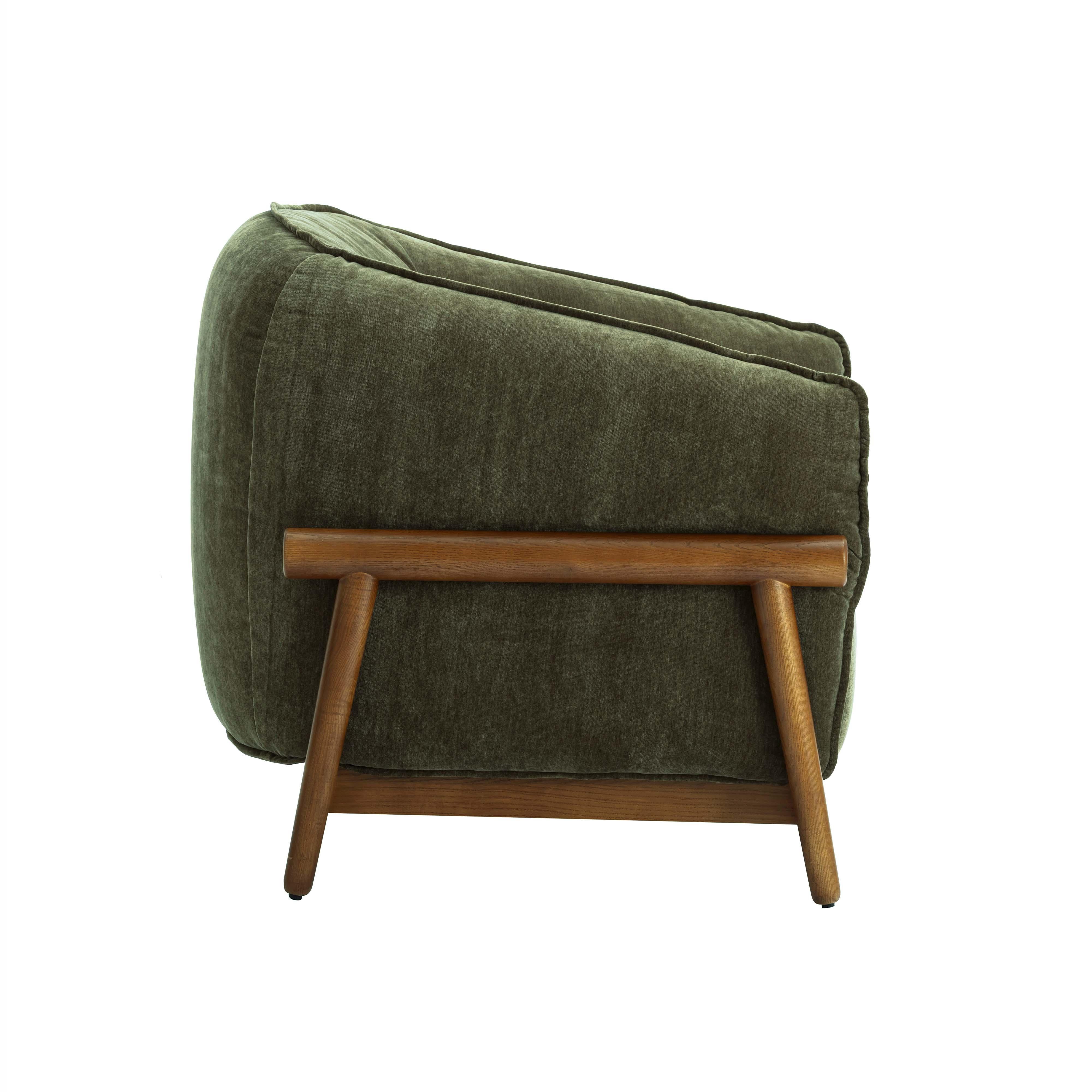 Piedmont Upcycled Chenille Accent Chair - Image 3