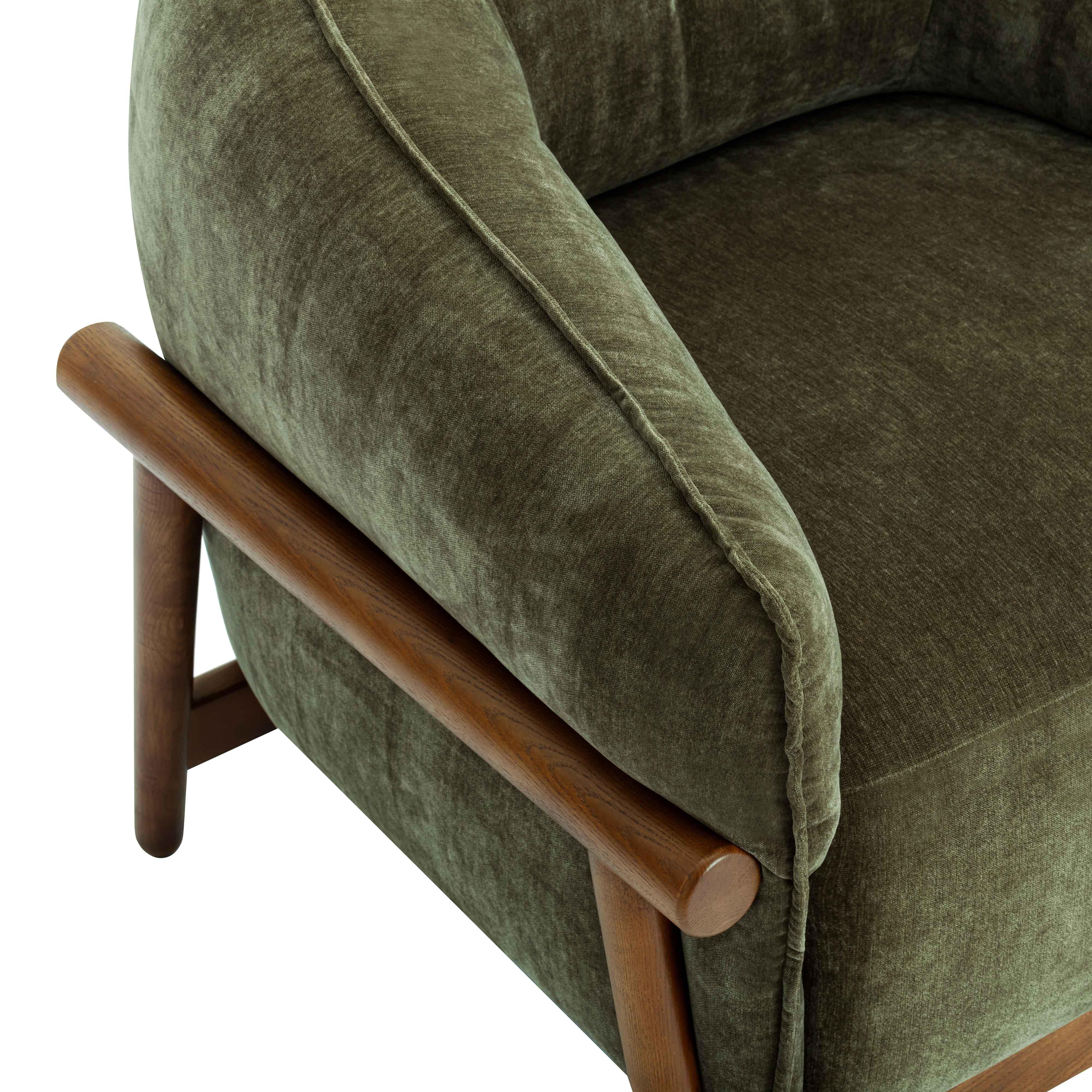 Piedmont Upcycled Chenille Accent Chair - Image 6