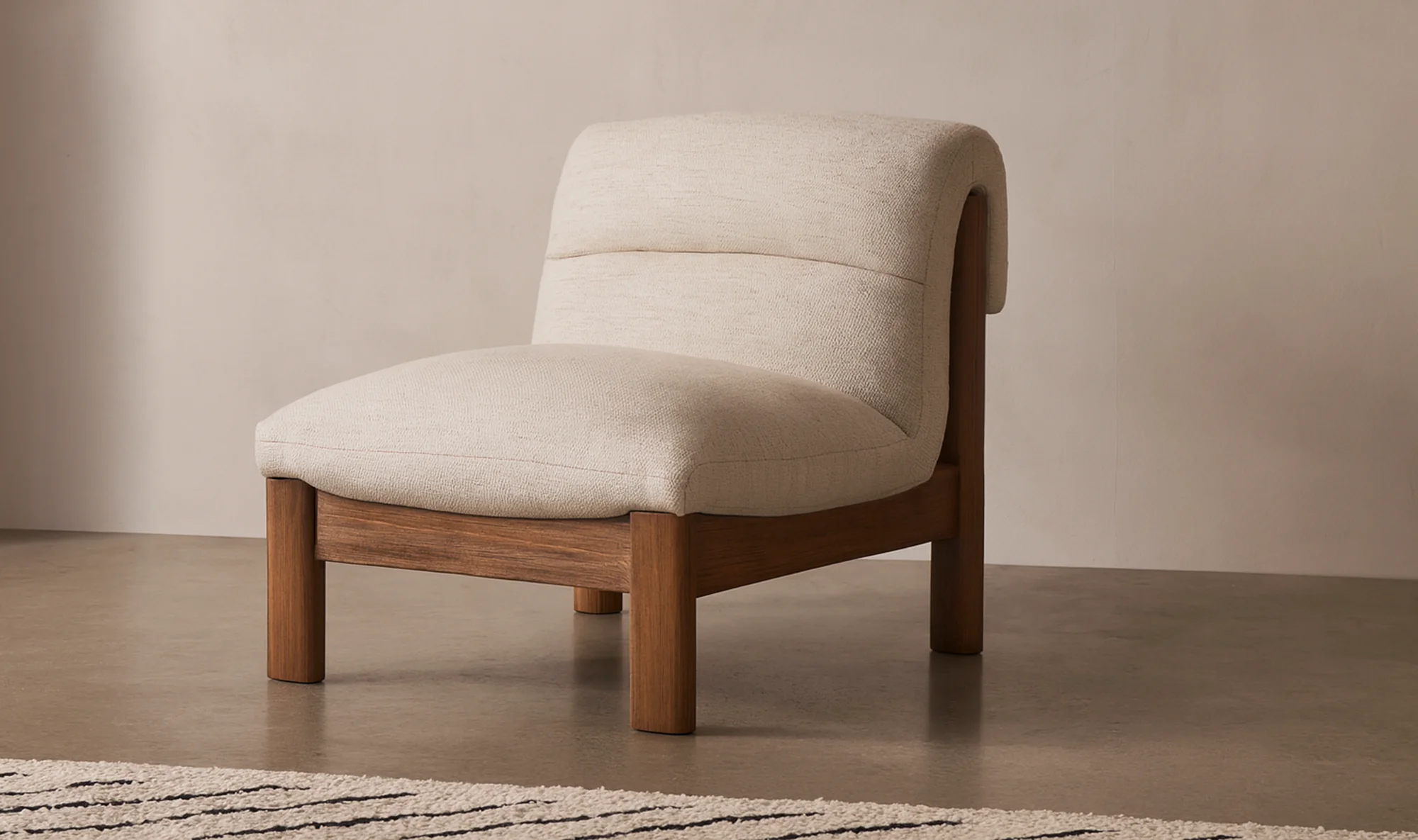 Pierce Accent Chair Flecked Beige - Image 3