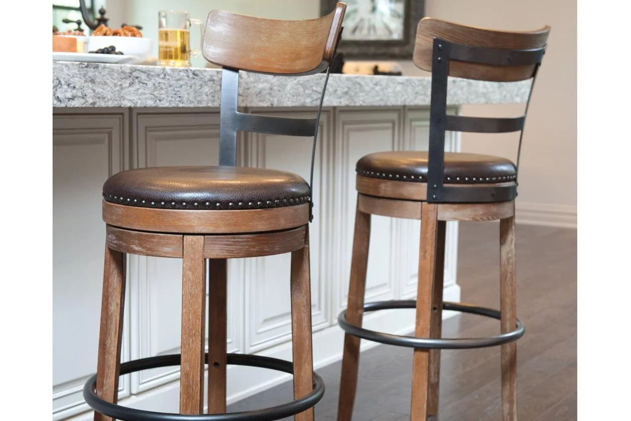 Pinnadel Light Brown Bar Height Barstool - Image 2