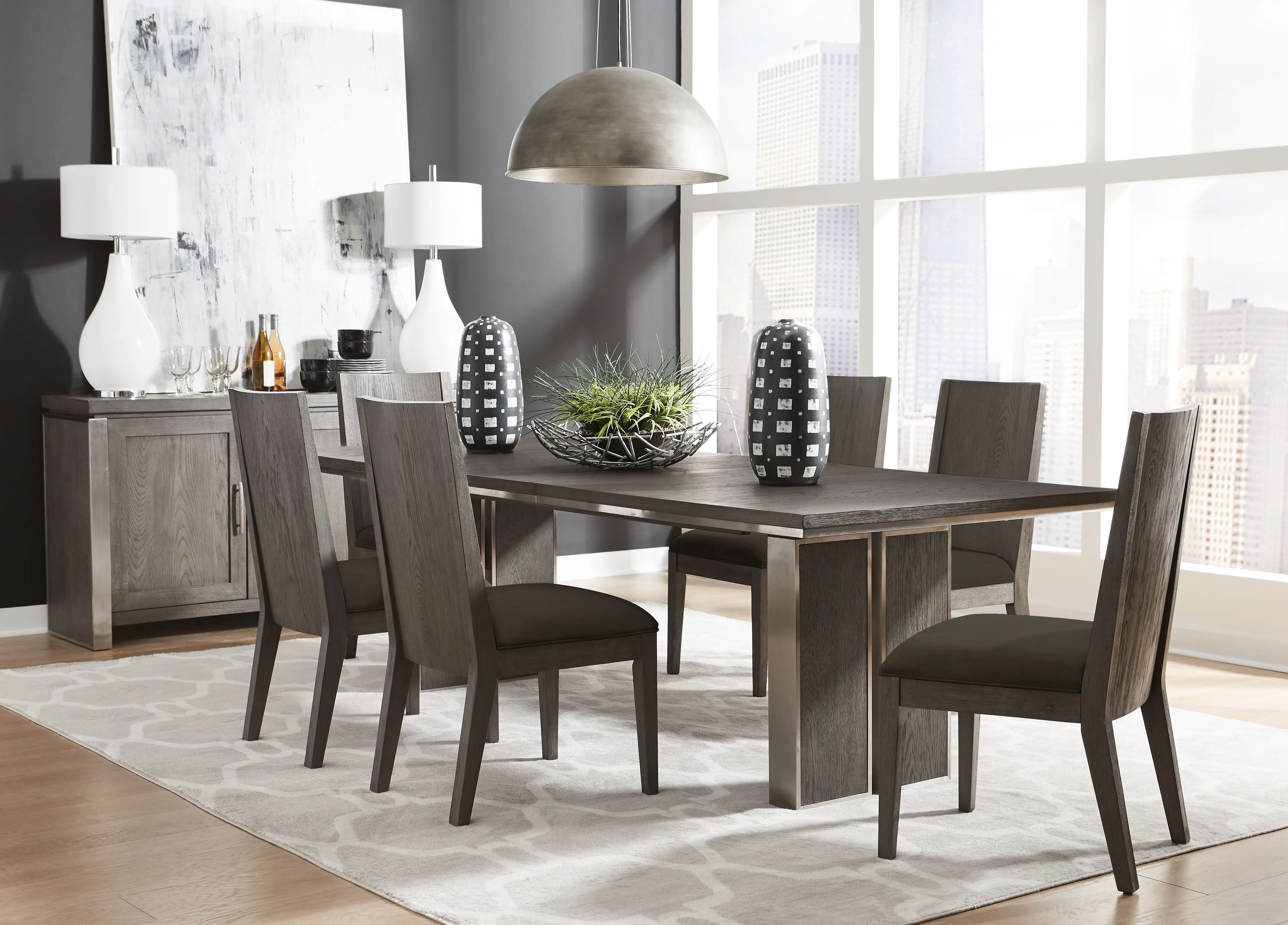 Plata Dining Chair in Thunder Grey (Set of 2) - Image 2