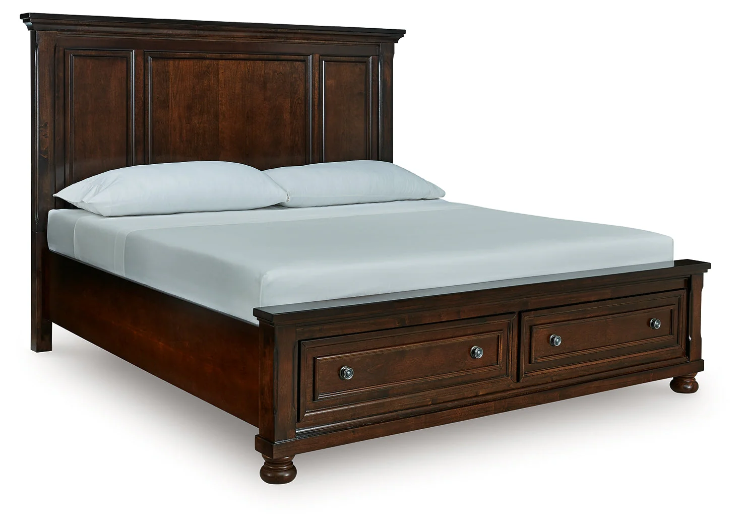 Porter Rustic Brown California King Storage Platform Bed