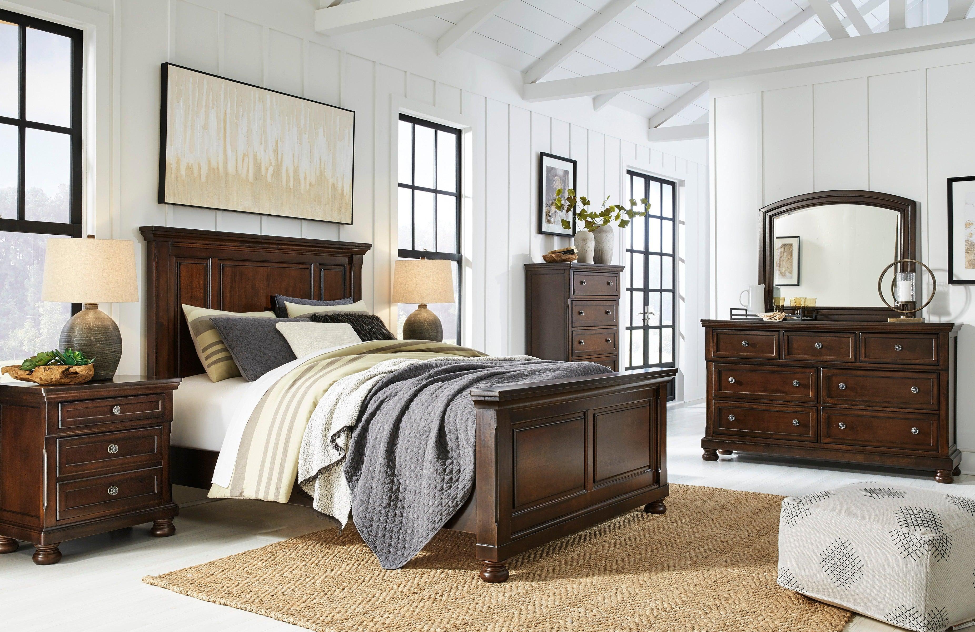Porter Rustic Brown Panel Bedroom Set - Image 2