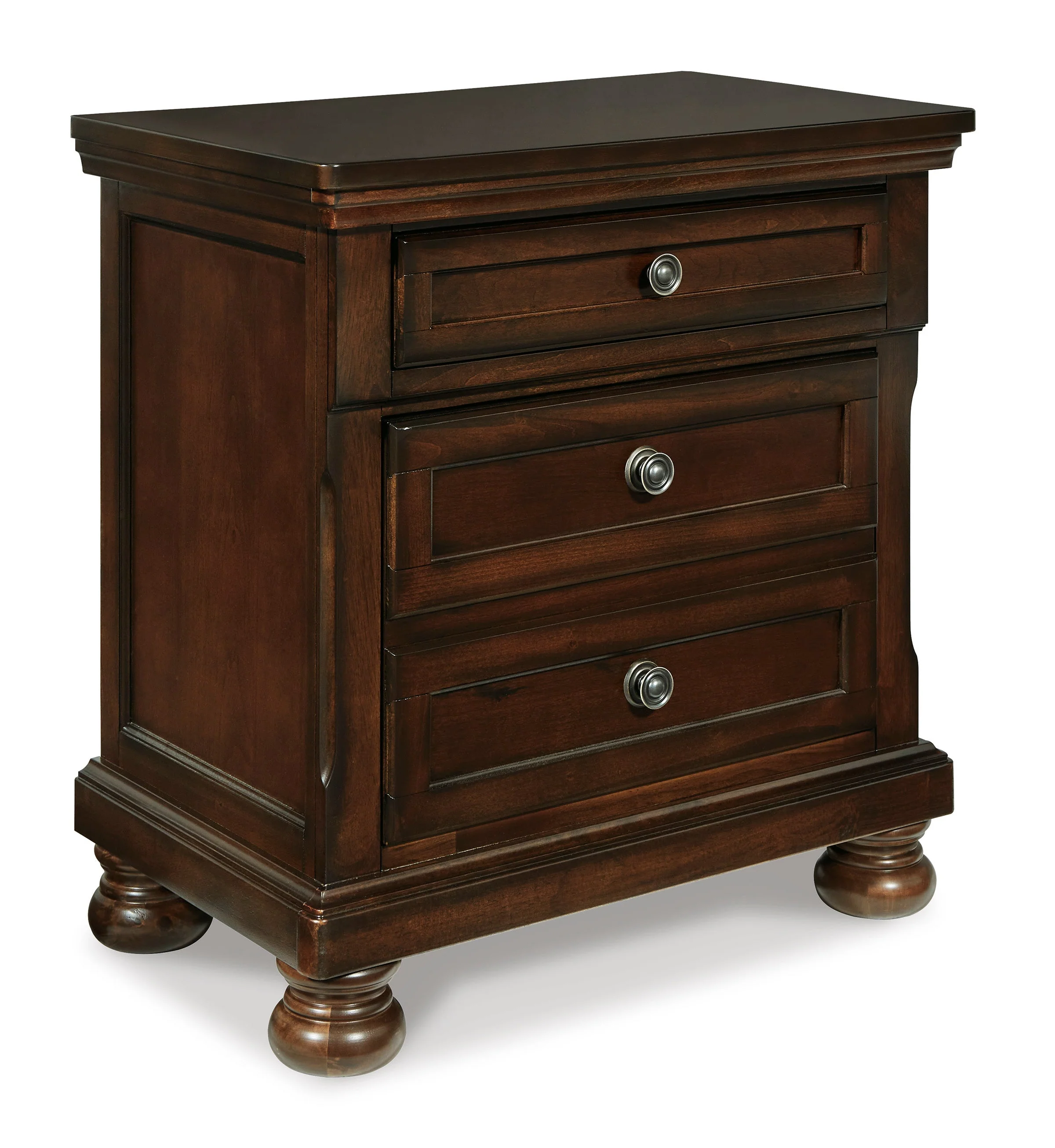 Porter Rustic Brown Sleigh Platform Bedroom Set - Image 16