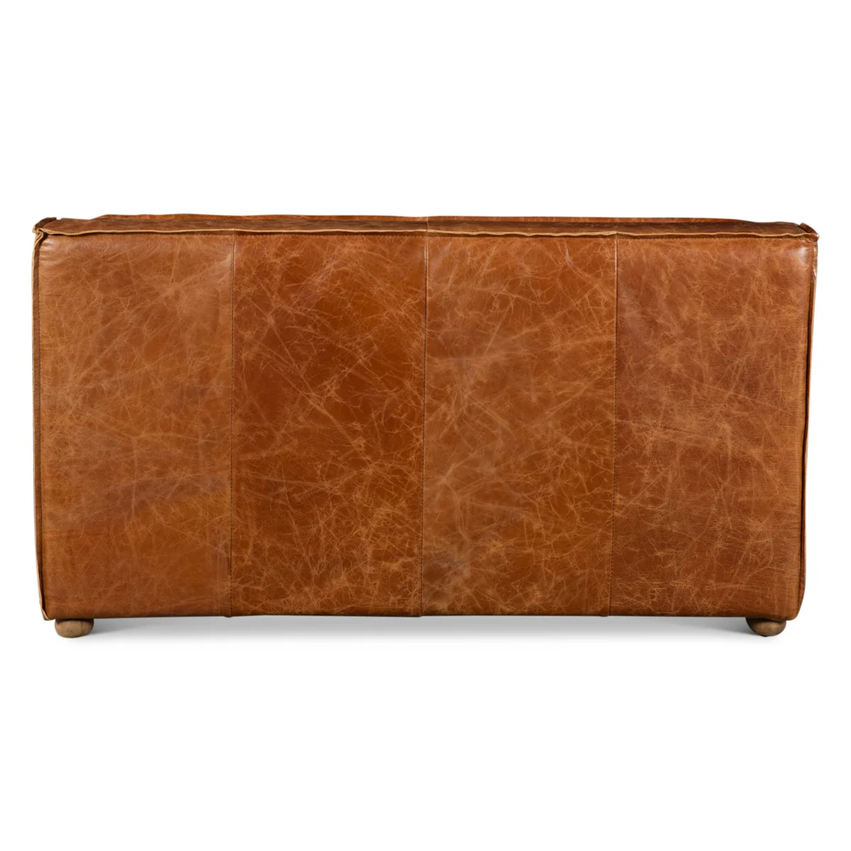 Portofino Loft Three Piece Sectional Sofa in Cocoa Brown Leather - Image 14