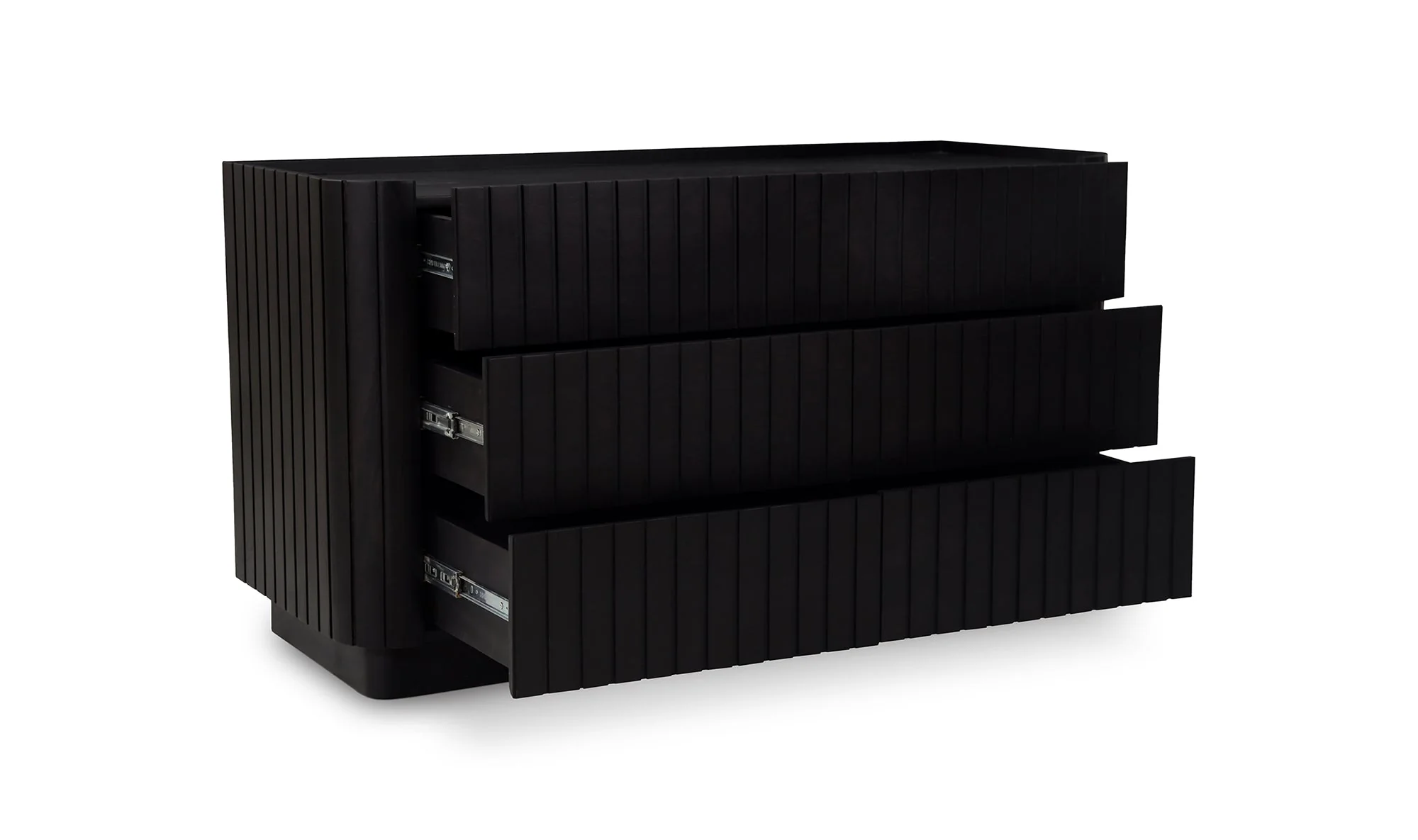 Povera 6 Drawer Dresser Black - Image 2