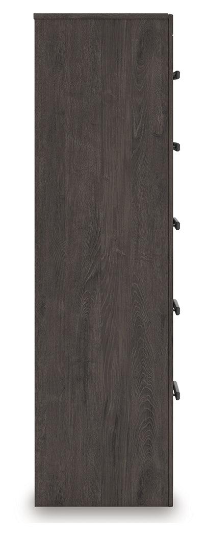 Prendonea Charcoal Chest of Drawers - Image 7