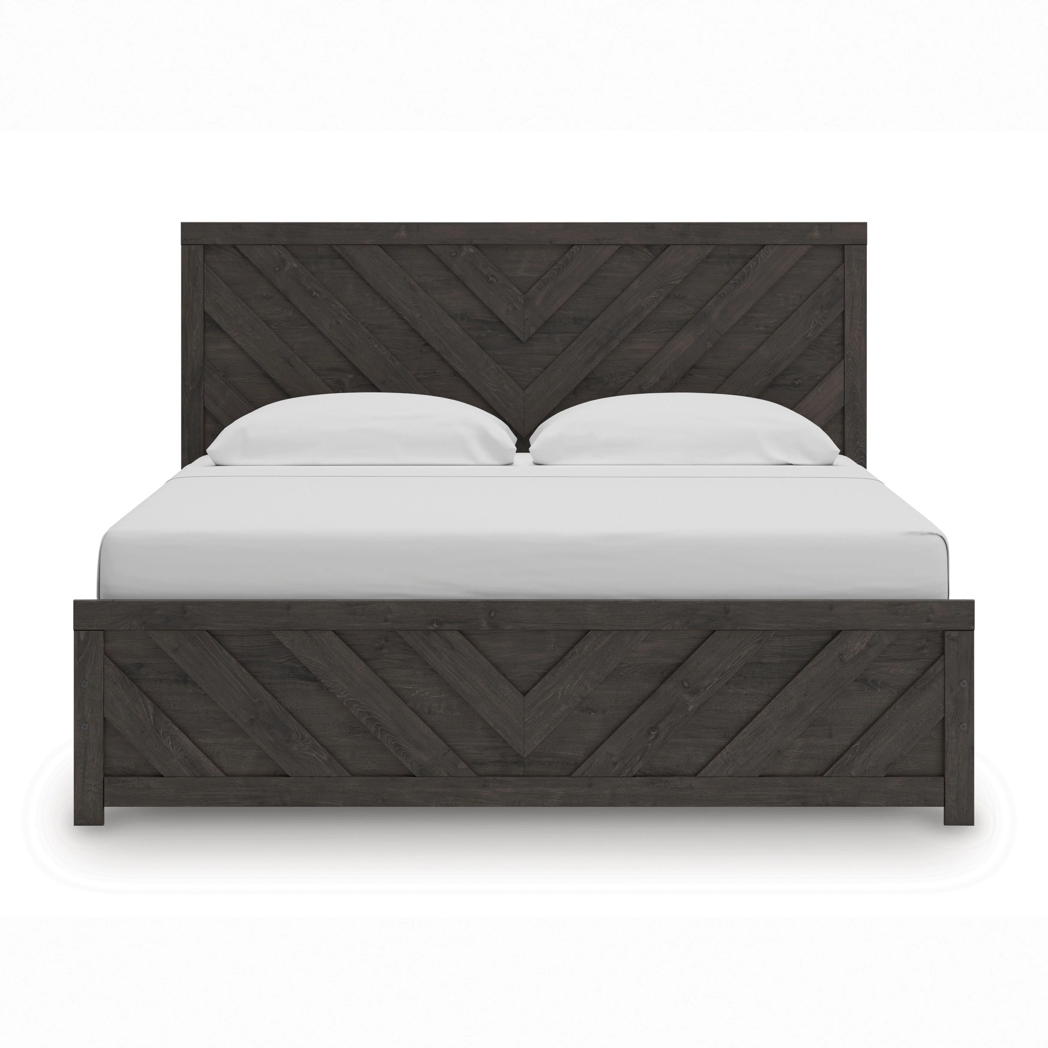 Prendonea Charcoal King Panel Bed