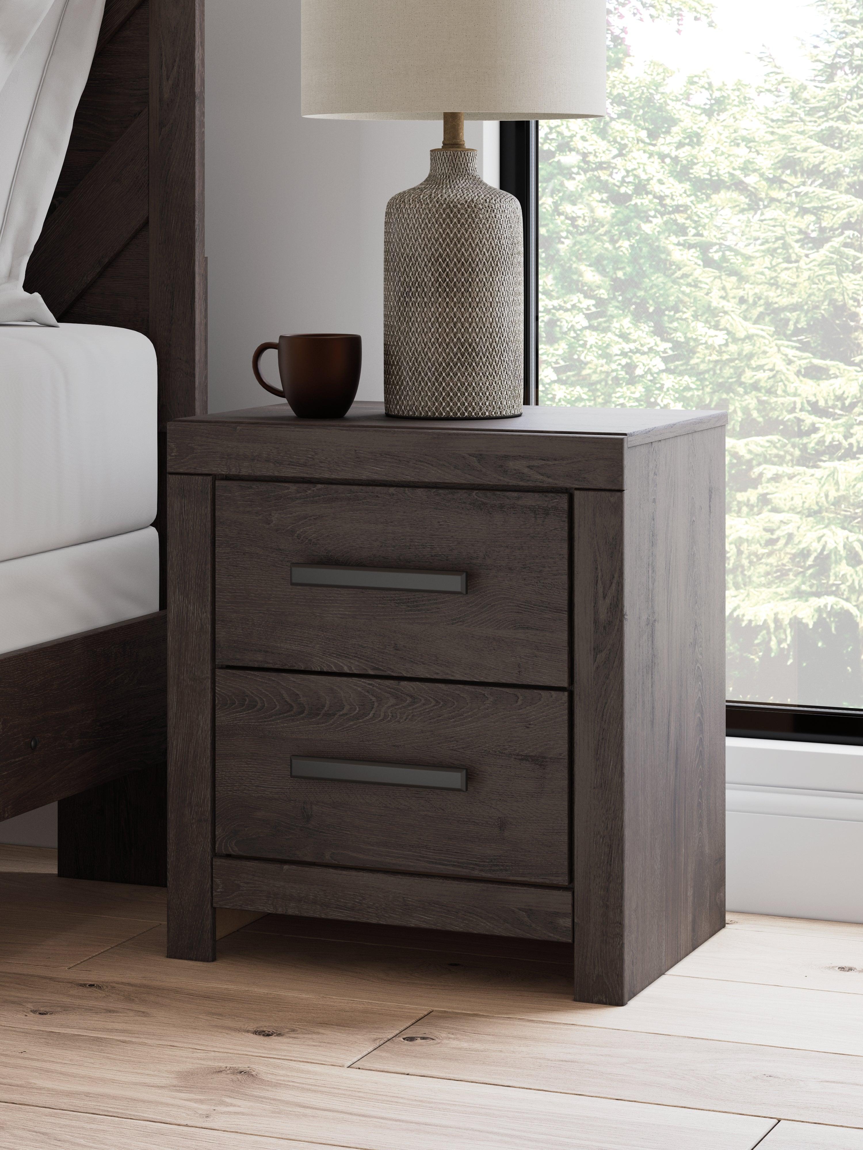 Prendonea Charcoal Nightstand - Image 8