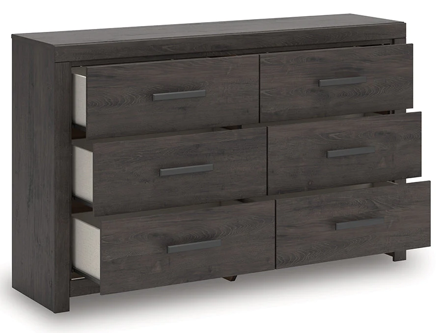 Prendonea Charcoal Panel Bedroom Set - Image 17