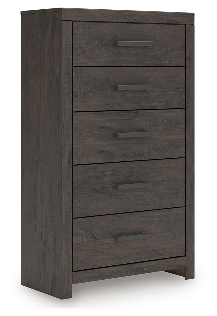 Prendonea Charcoal Panel Bedroom Set - Image 26