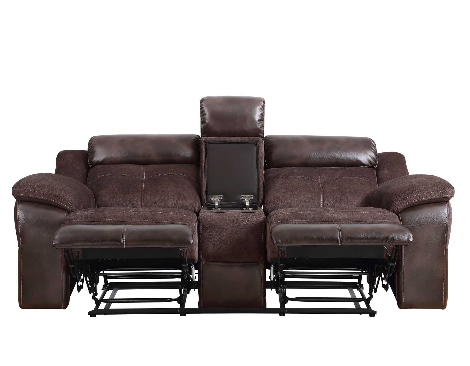Pueblo Coffee Fabric/Leatherette 3-Piece Manual Reclining  Set - Image 13