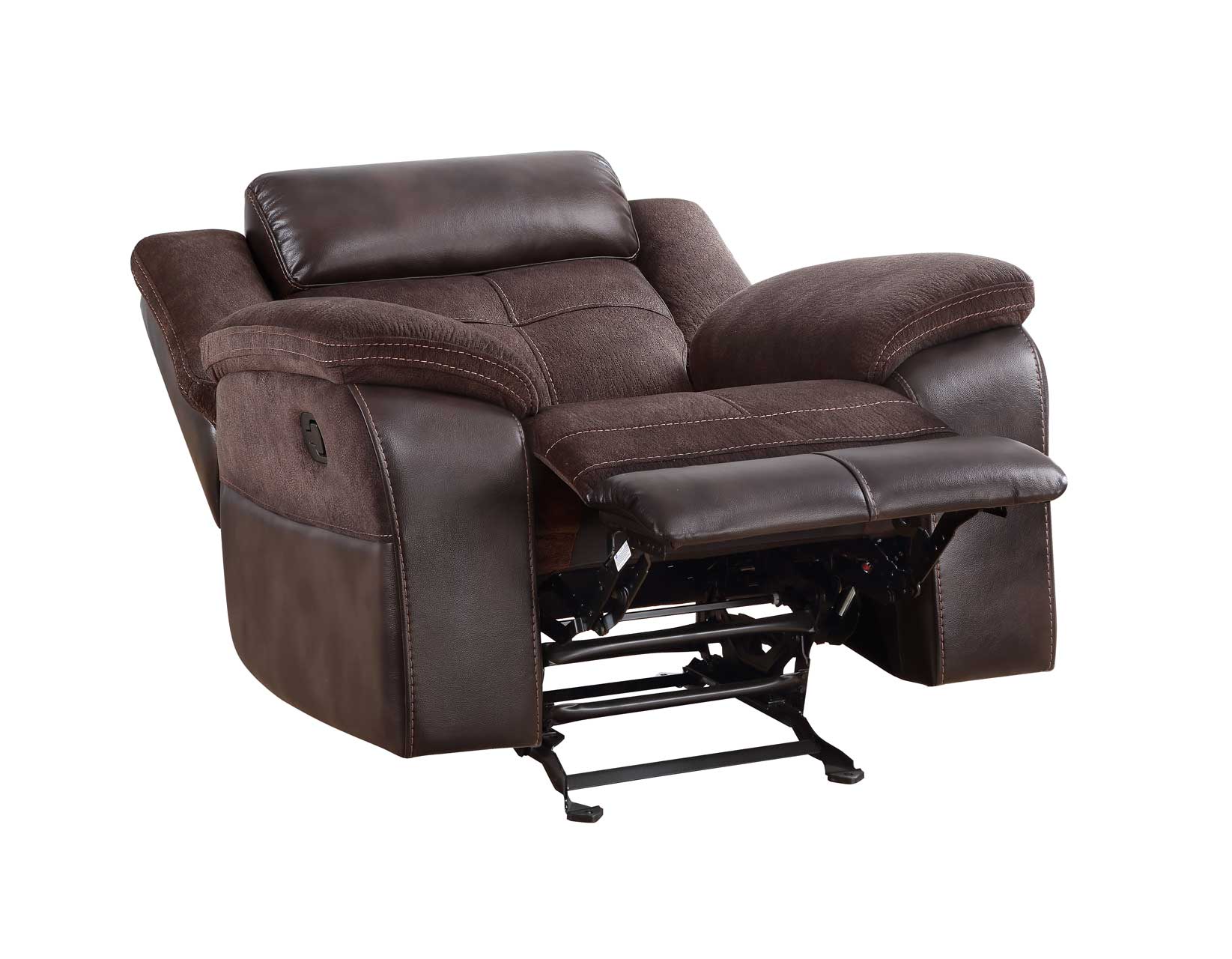 Pueblo Coffee Fabric/Leatherette 3-Piece Manual Reclining  Set - Image 17