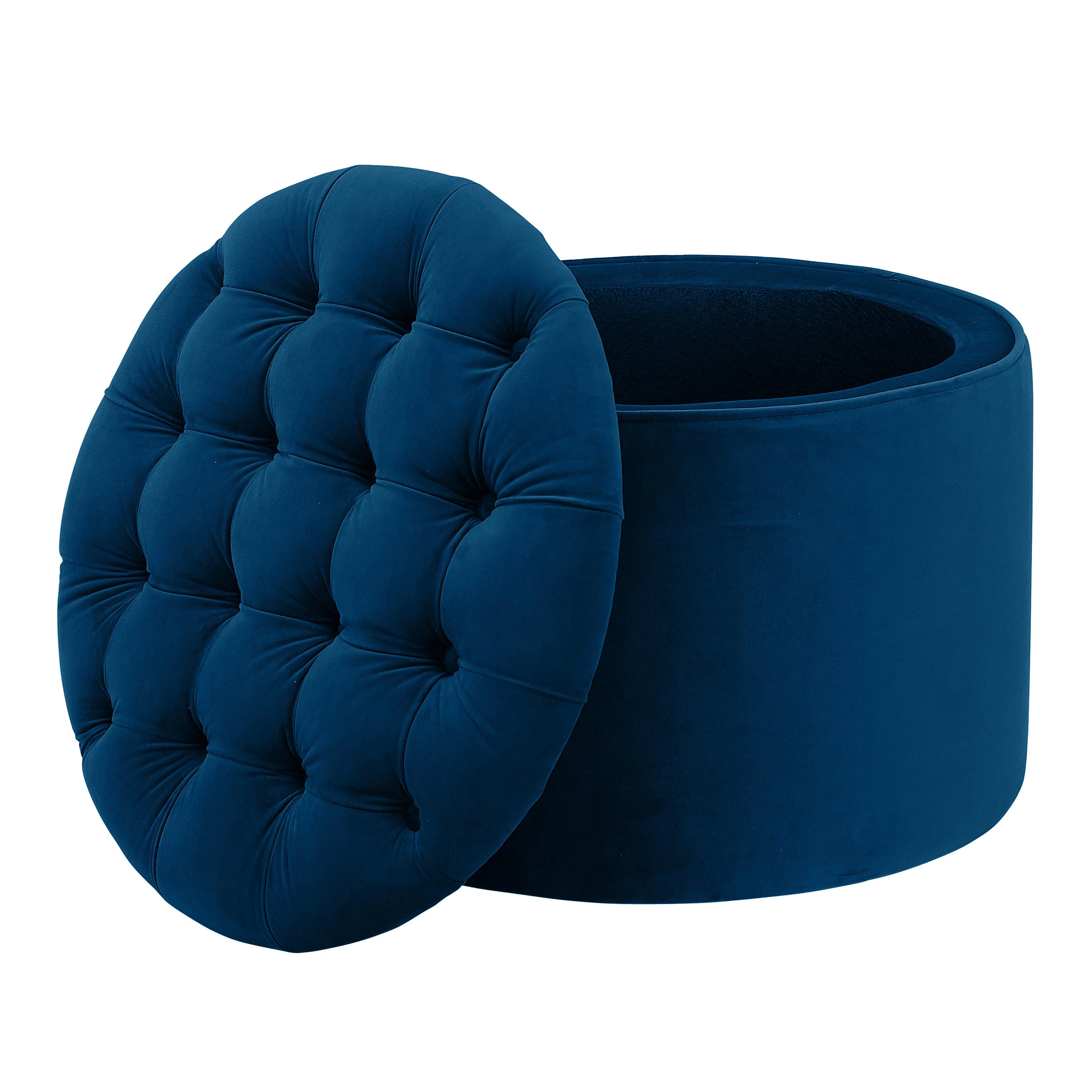 Queen Velvet Storage Ottoman - Image 13