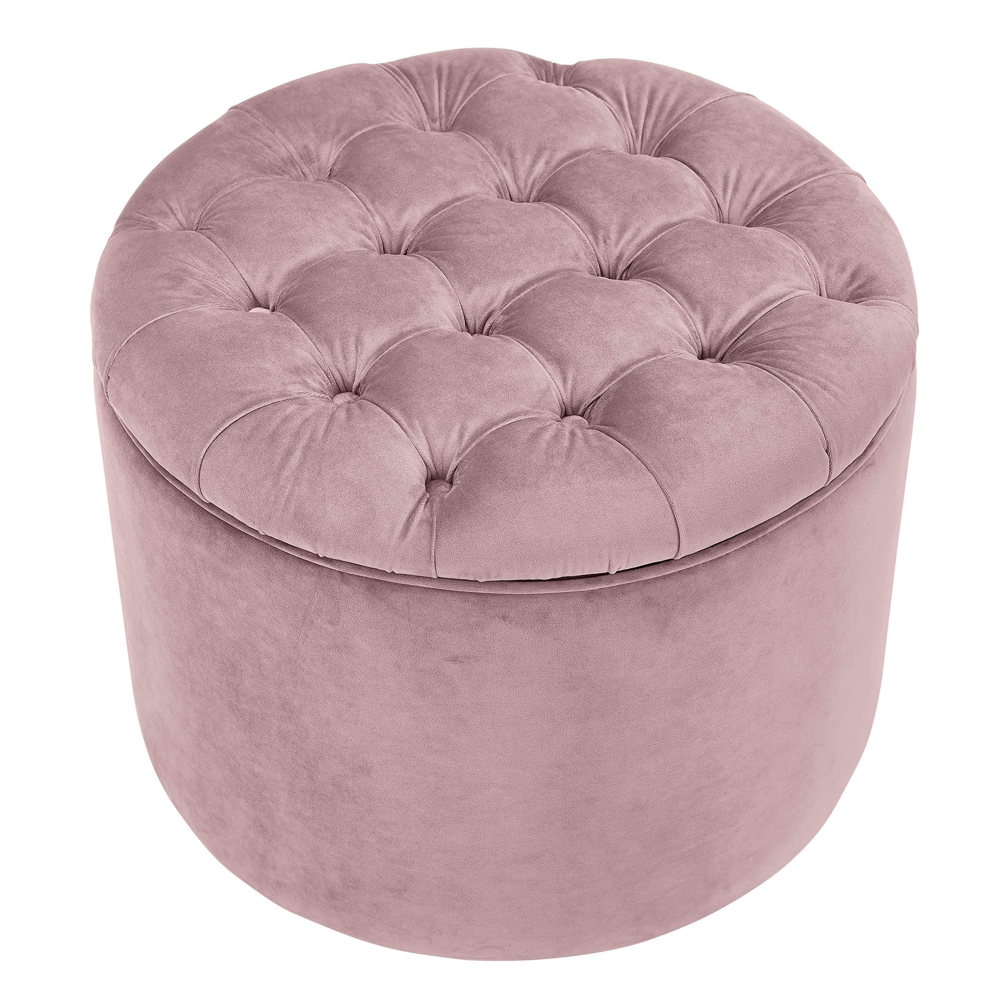 Queen Velvet Storage Ottoman - Image 4