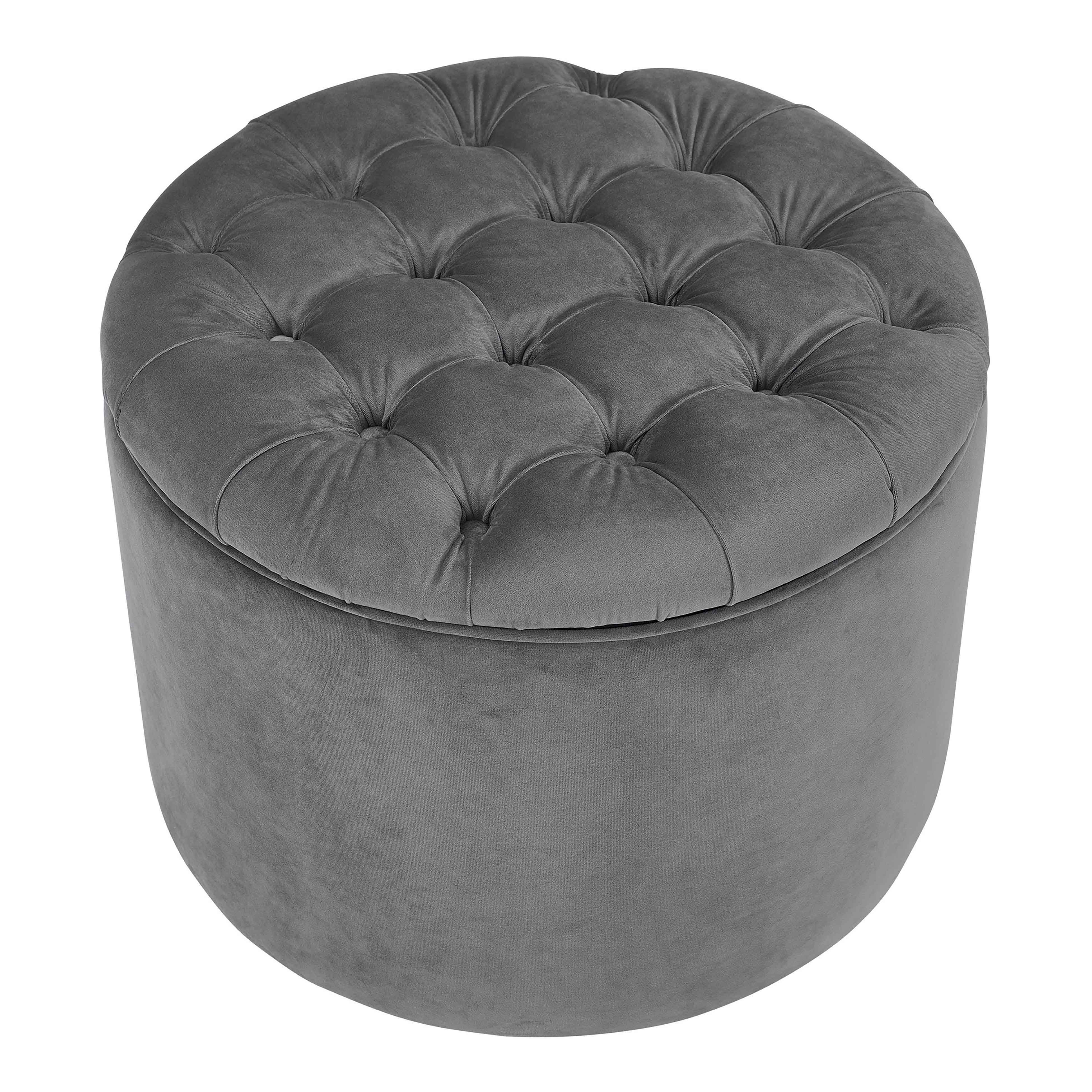 Queen Velvet Storage Ottoman - Image 9