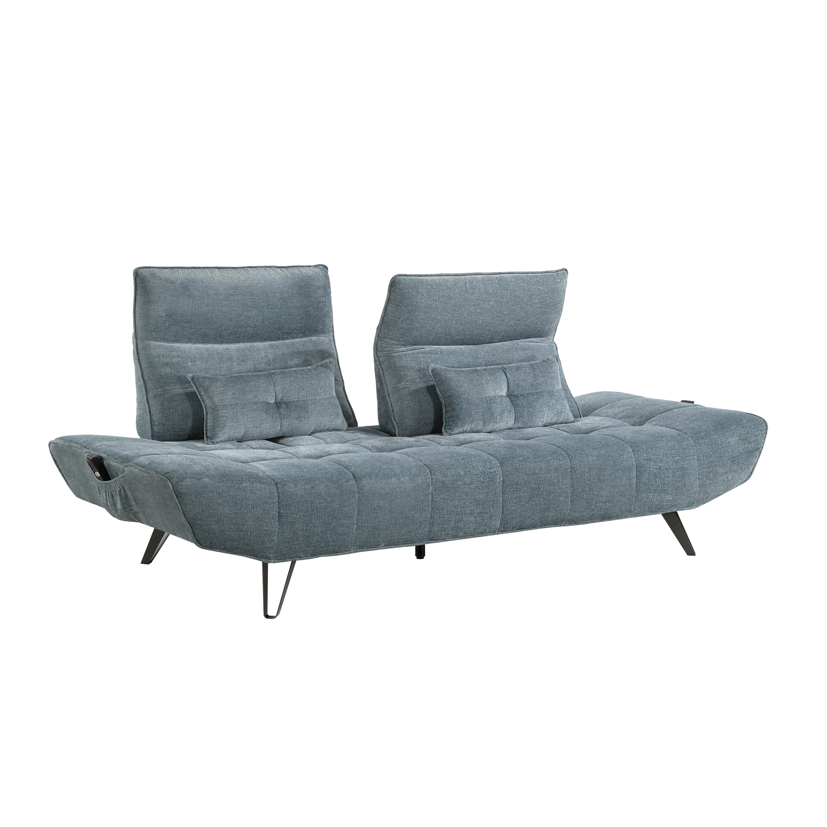 Quonsett Blue Sofa with Power Adjustable Seat - Image 15